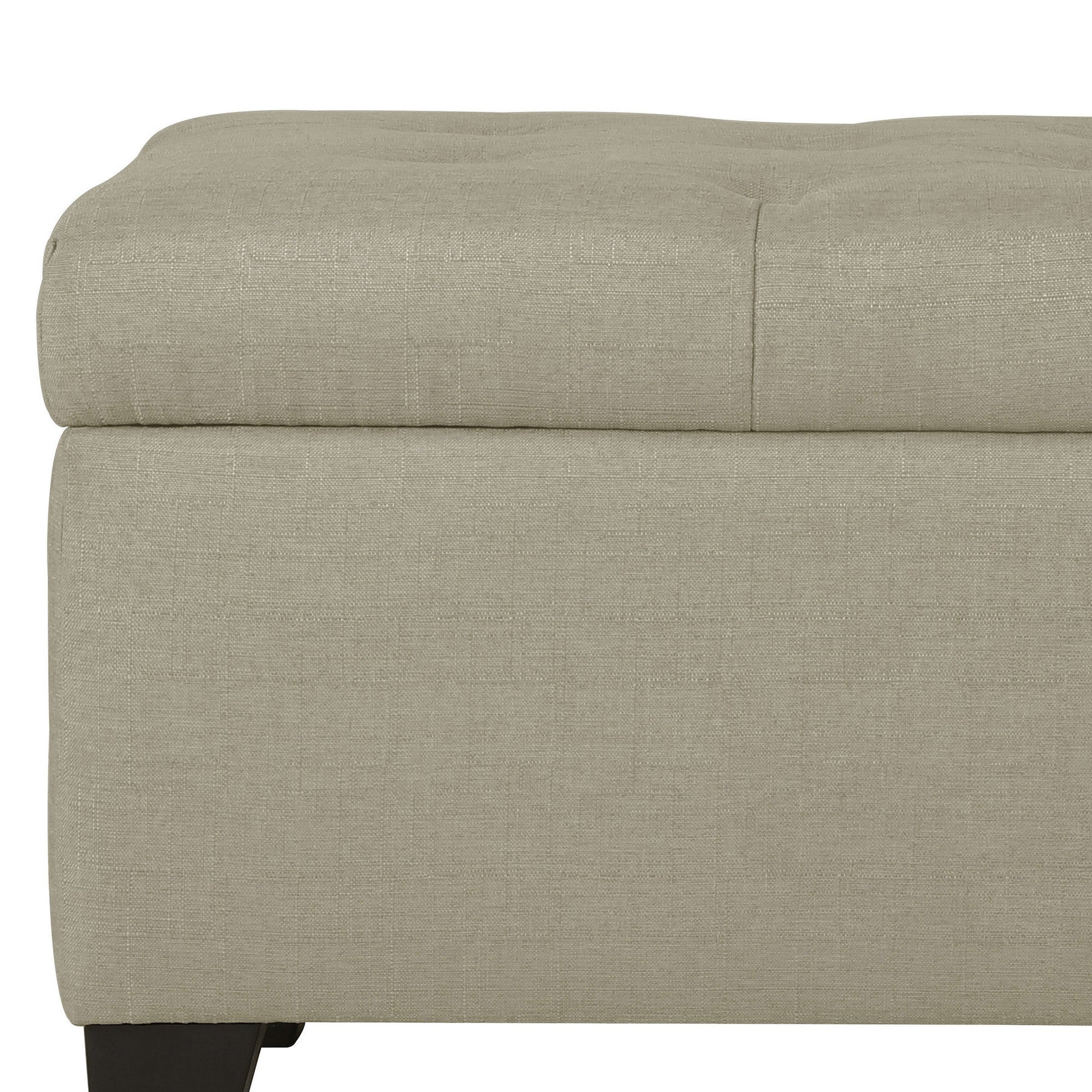 WorldwideHARPER - STORAGE OTTOMAN - BEIGE