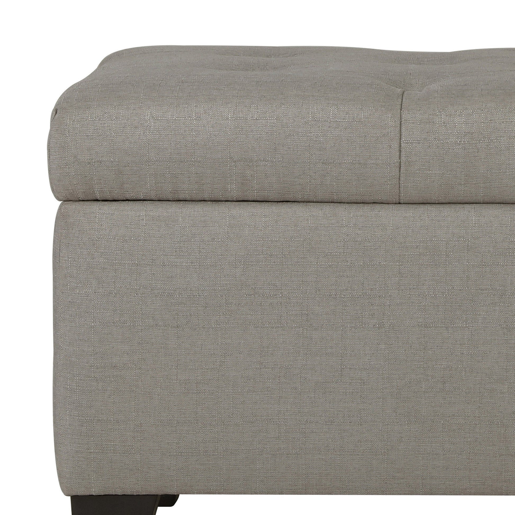 WorldwideHARPER - STORAGE OTTOMAN - LIGHT GREY