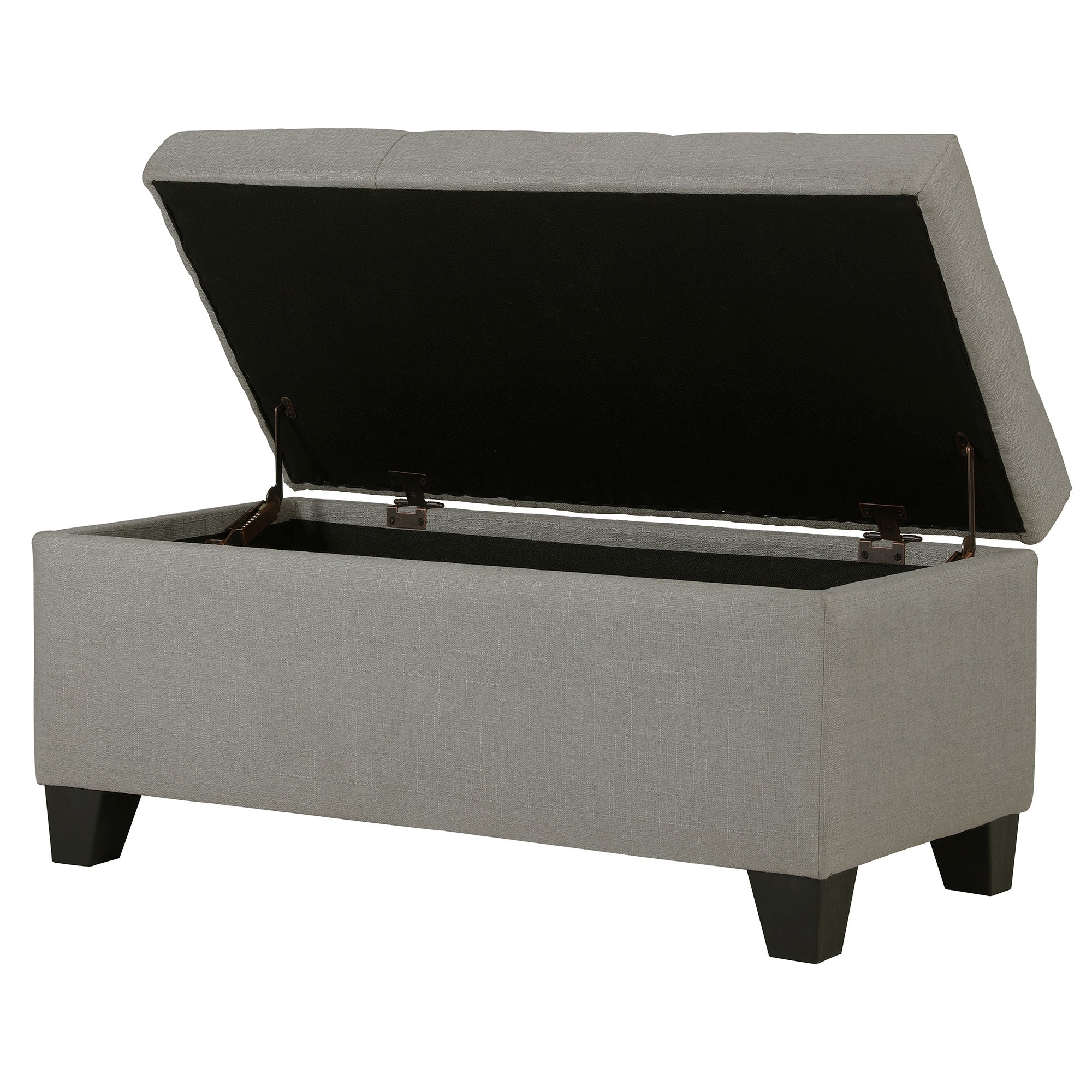 WorldwideHARPER - STORAGE OTTOMAN - LIGHT GREY