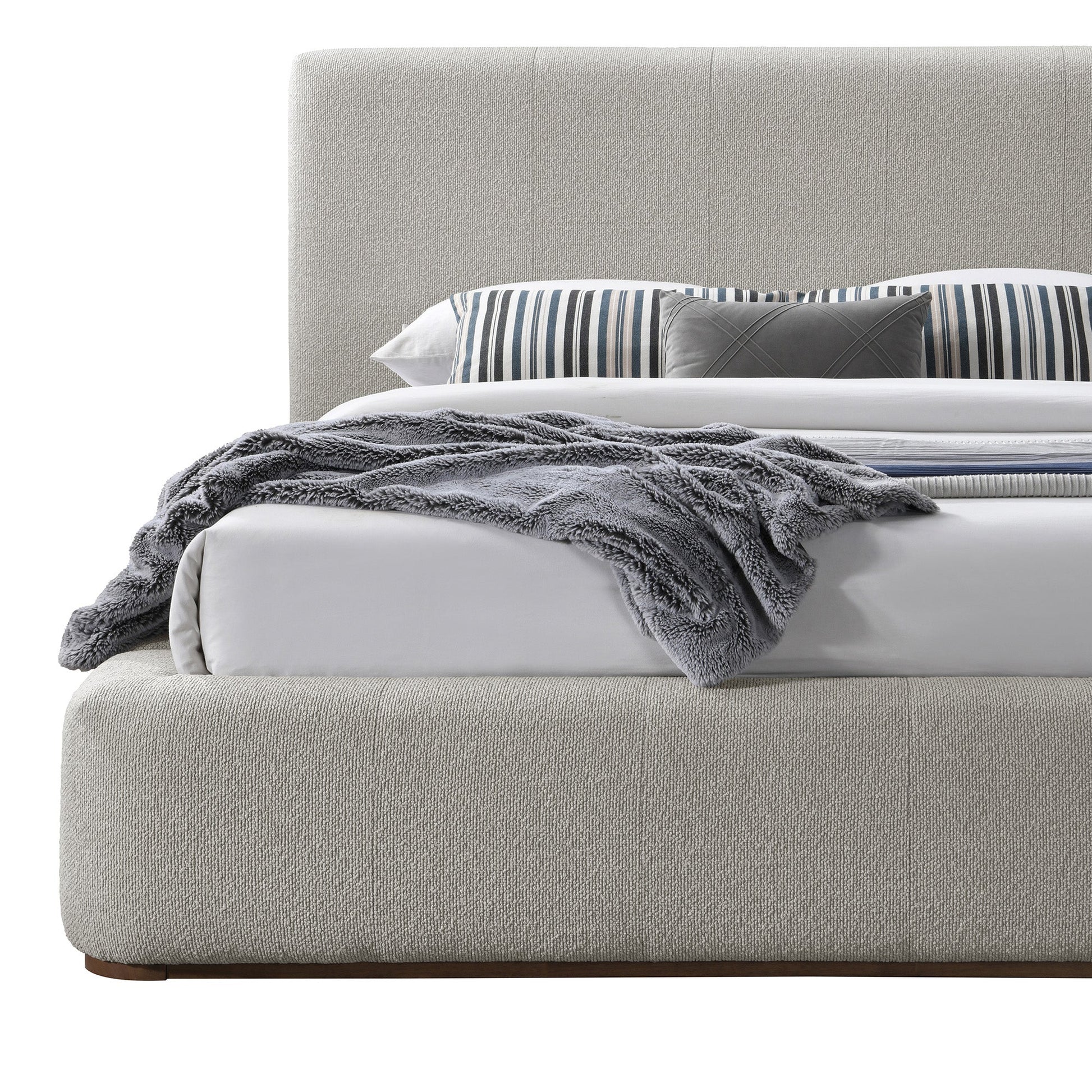 WorldwideHARROD - 78" PLATFORM BED - MUSHROOM