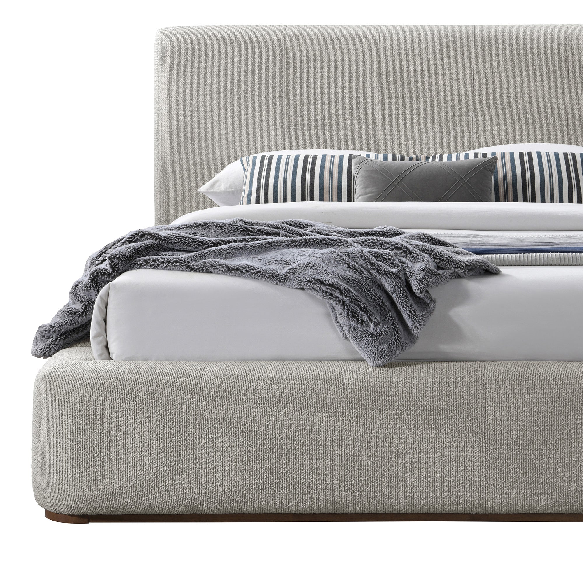 WorldwideHARROD - 78" PLATFORM BED - MUSHROOM