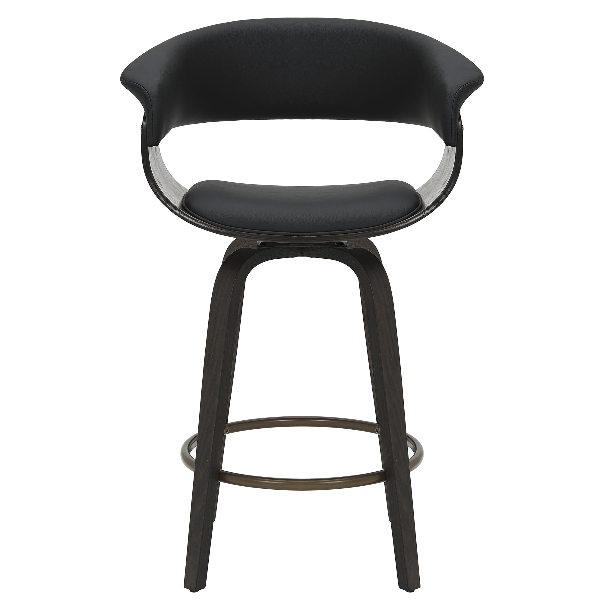 WorldwideHOLT - 26" COUNTER STOOL - BLACK_WALNUT
