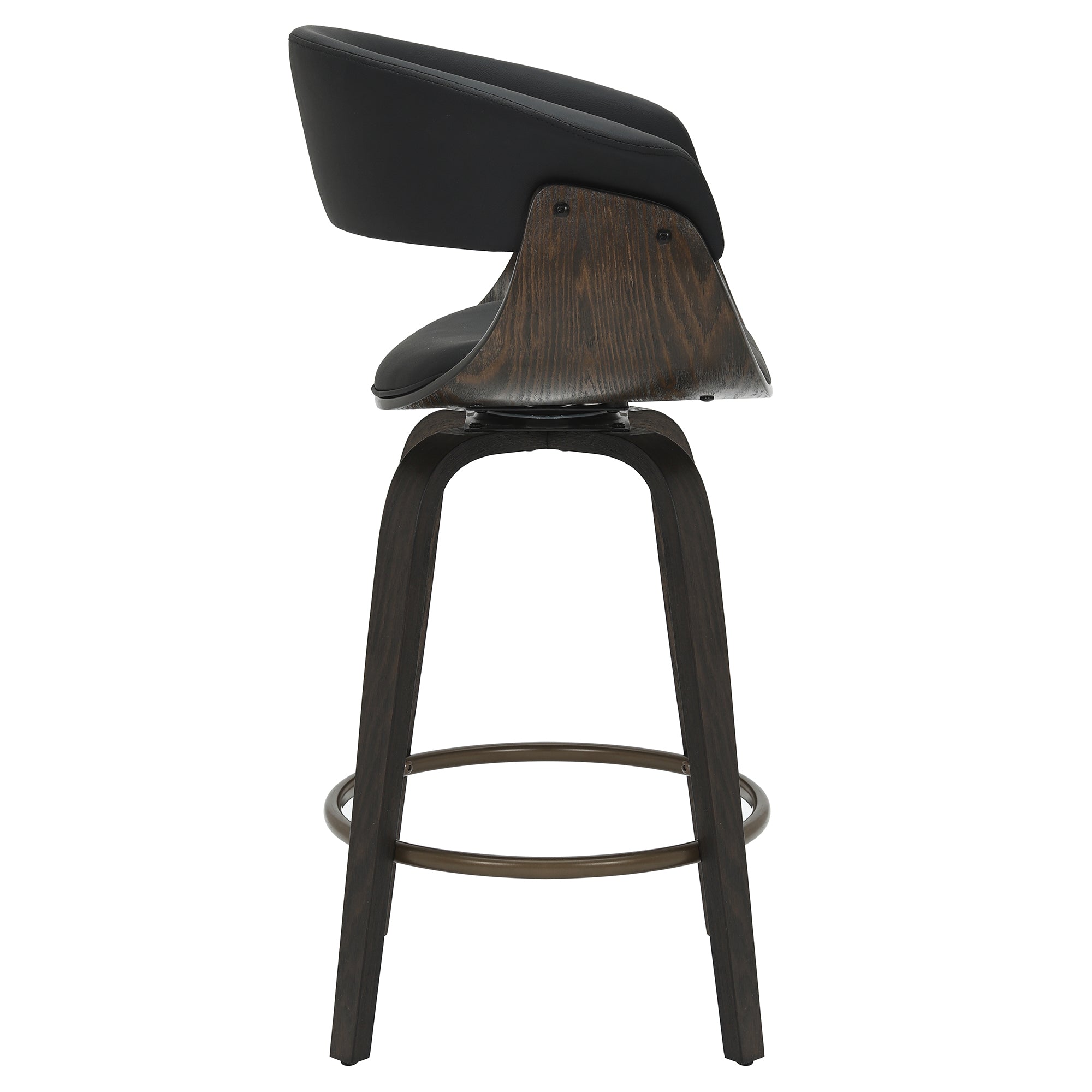 WorldwideHOLT - 26" COUNTER STOOL - BLACK_WALNUT