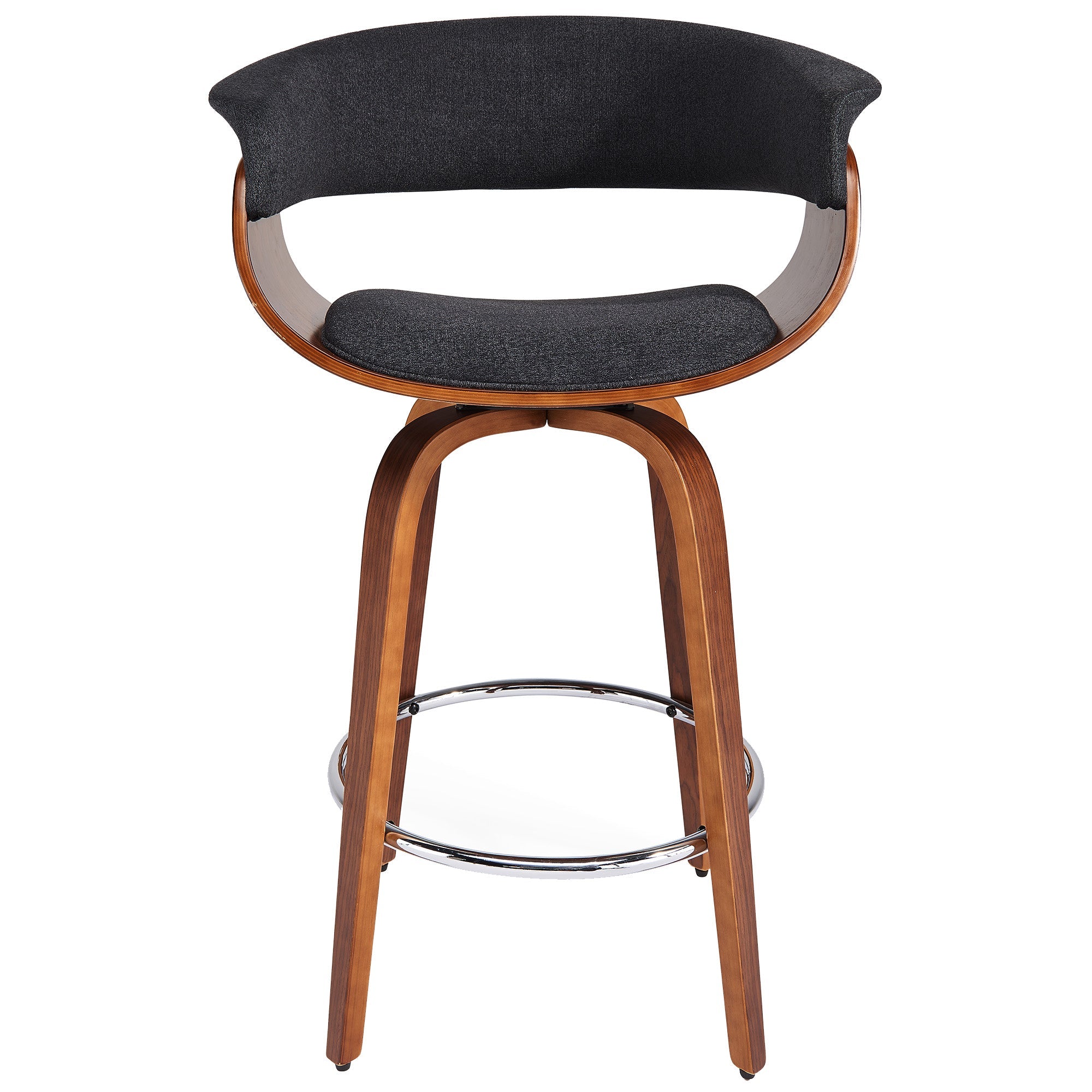 WorldwideHOLT - 26" COUNTER STOOL - FABRIC CHARCOAL