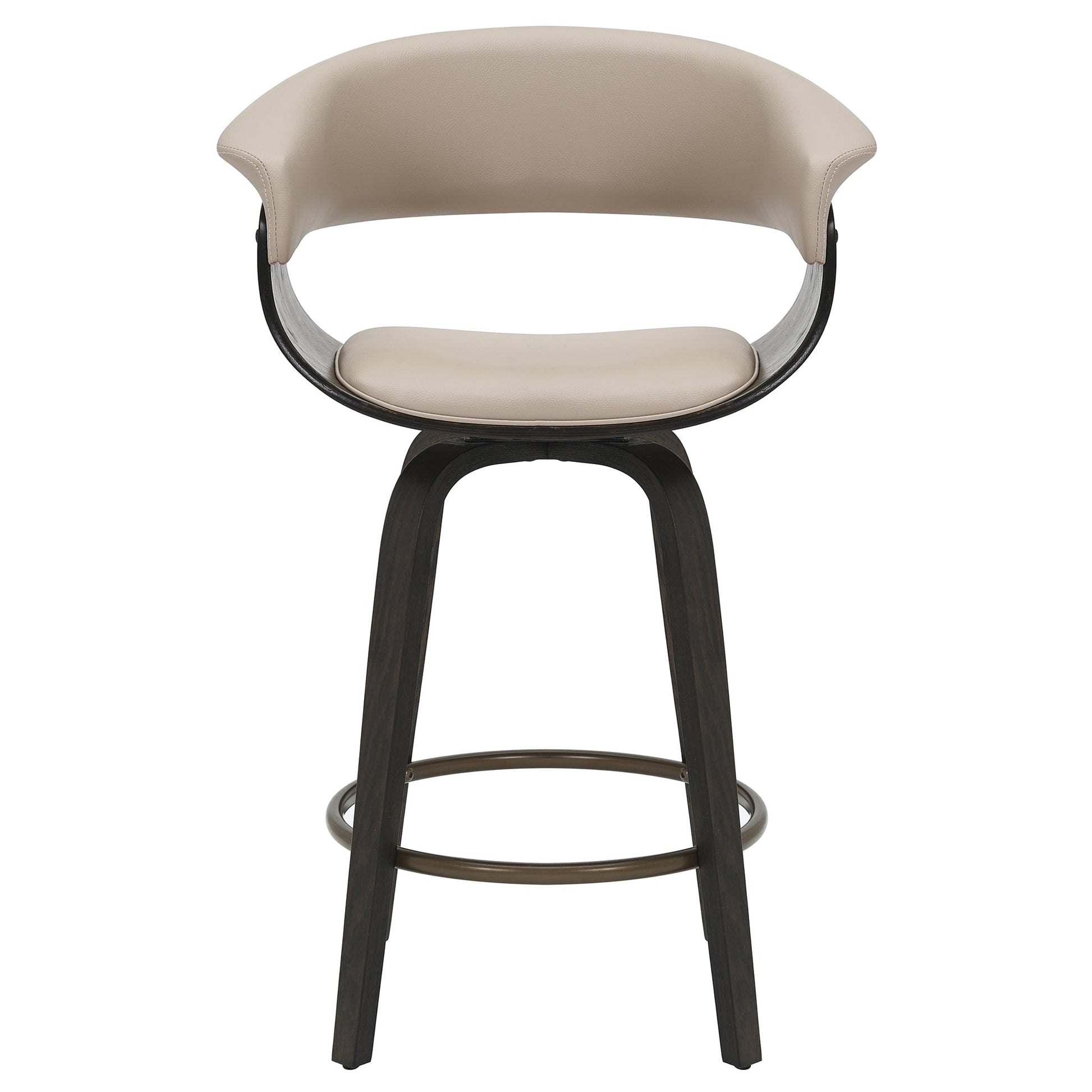 WorldwideHOLT - 26" COUNTER STOOL - MUSHROOM_WALNUT