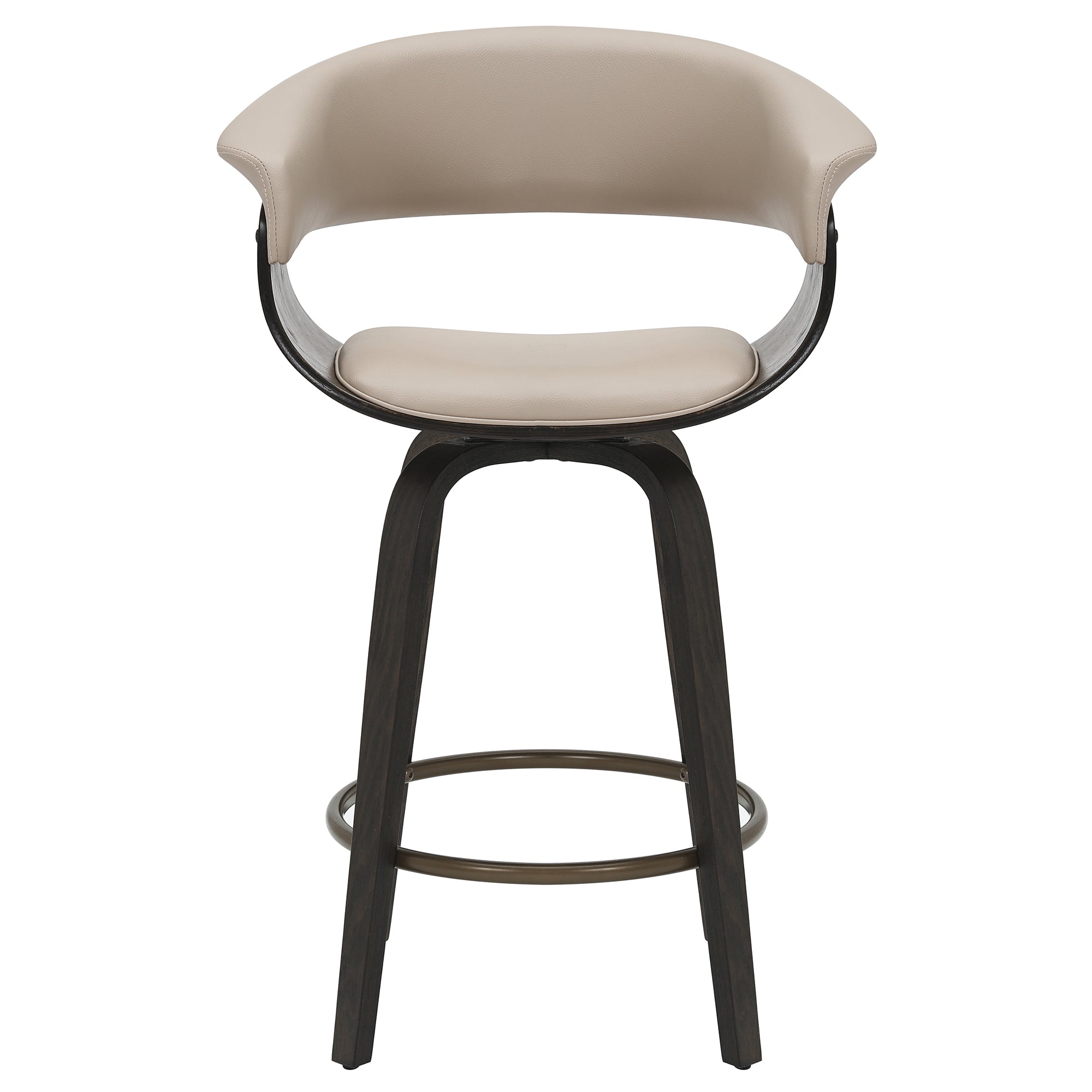 WorldwideHOLT - 26" COUNTER STOOL - MUSHROOM_WALNUT