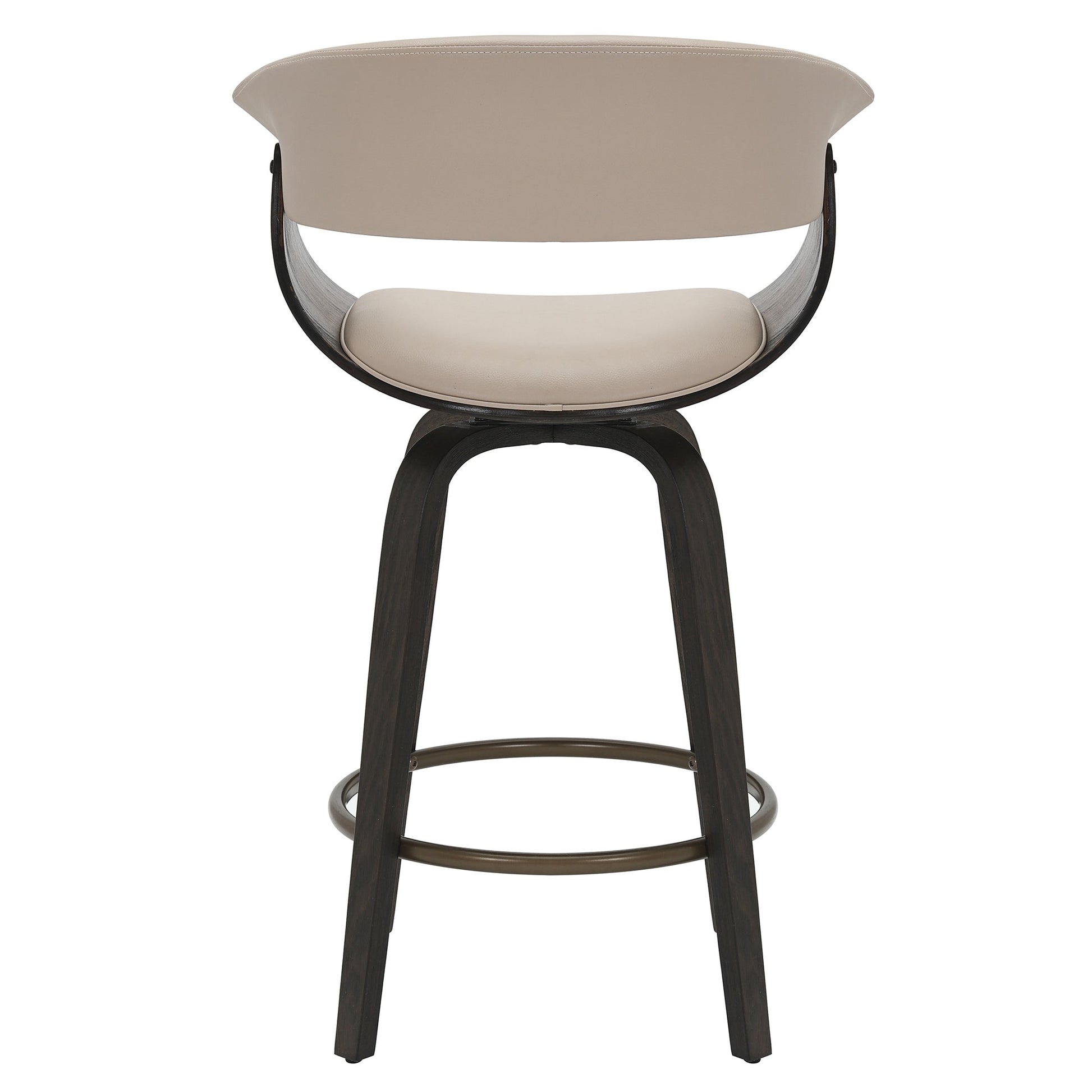 WorldwideHOLT - 26" COUNTER STOOL - MUSHROOM_WALNUT