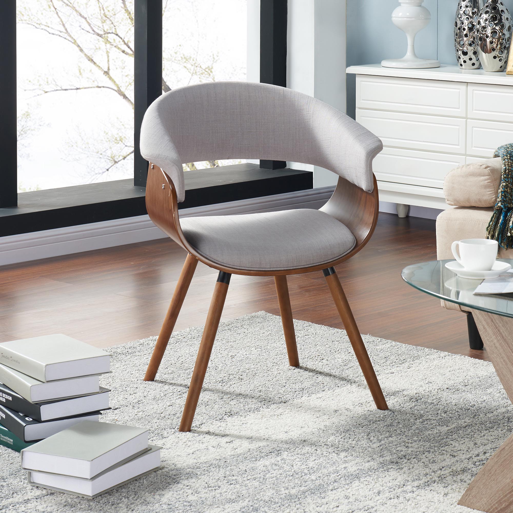 WorldwideHOLT - ACCENT CHAIR - FABRIC GREY