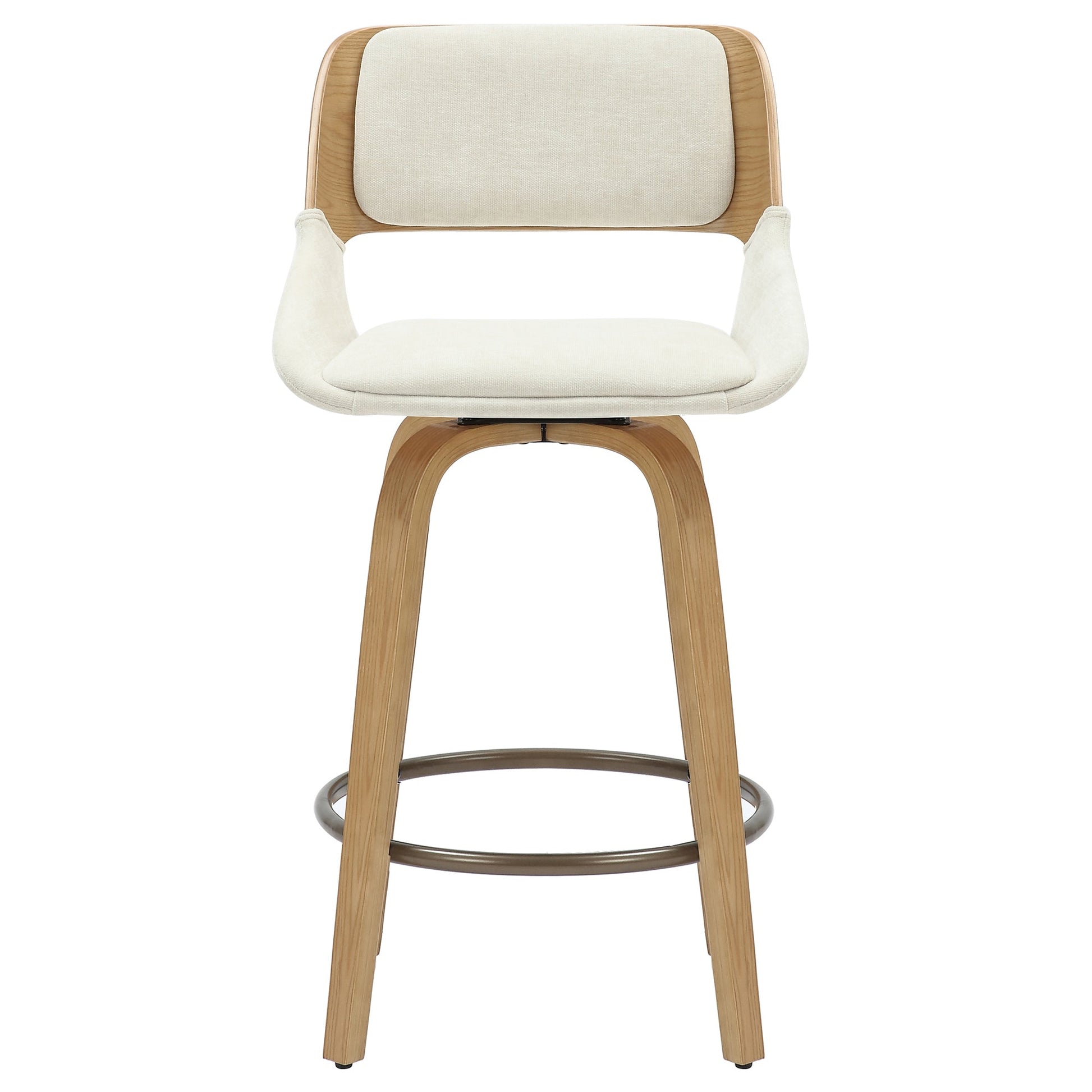 WorldwideHUDSON - 26' COUNTER STOOL - BEIGE FABRIC