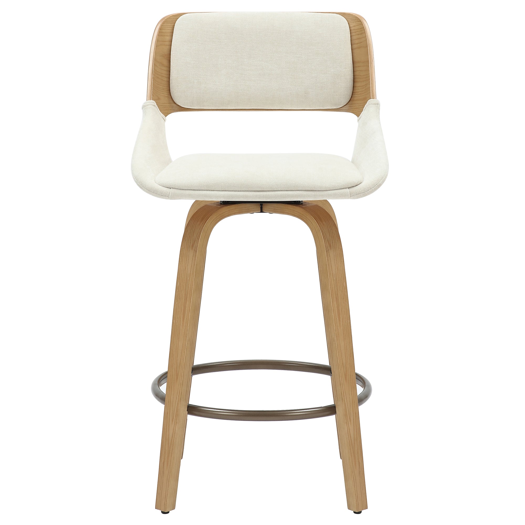 WorldwideHUDSON - 26' COUNTER STOOL - BEIGE FABRIC