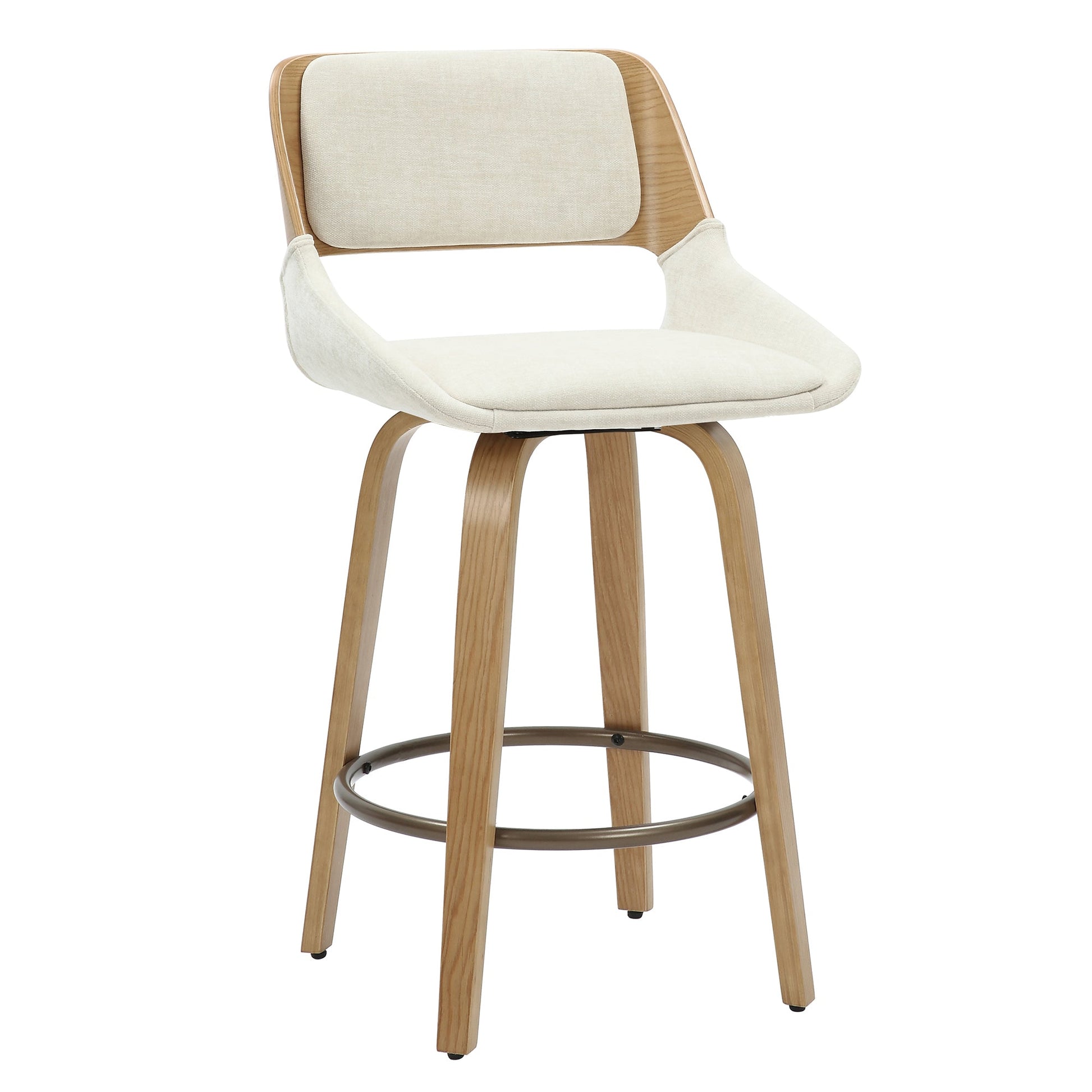 WorldwideHUDSON - 26' COUNTER STOOL - BEIGE FABRIC