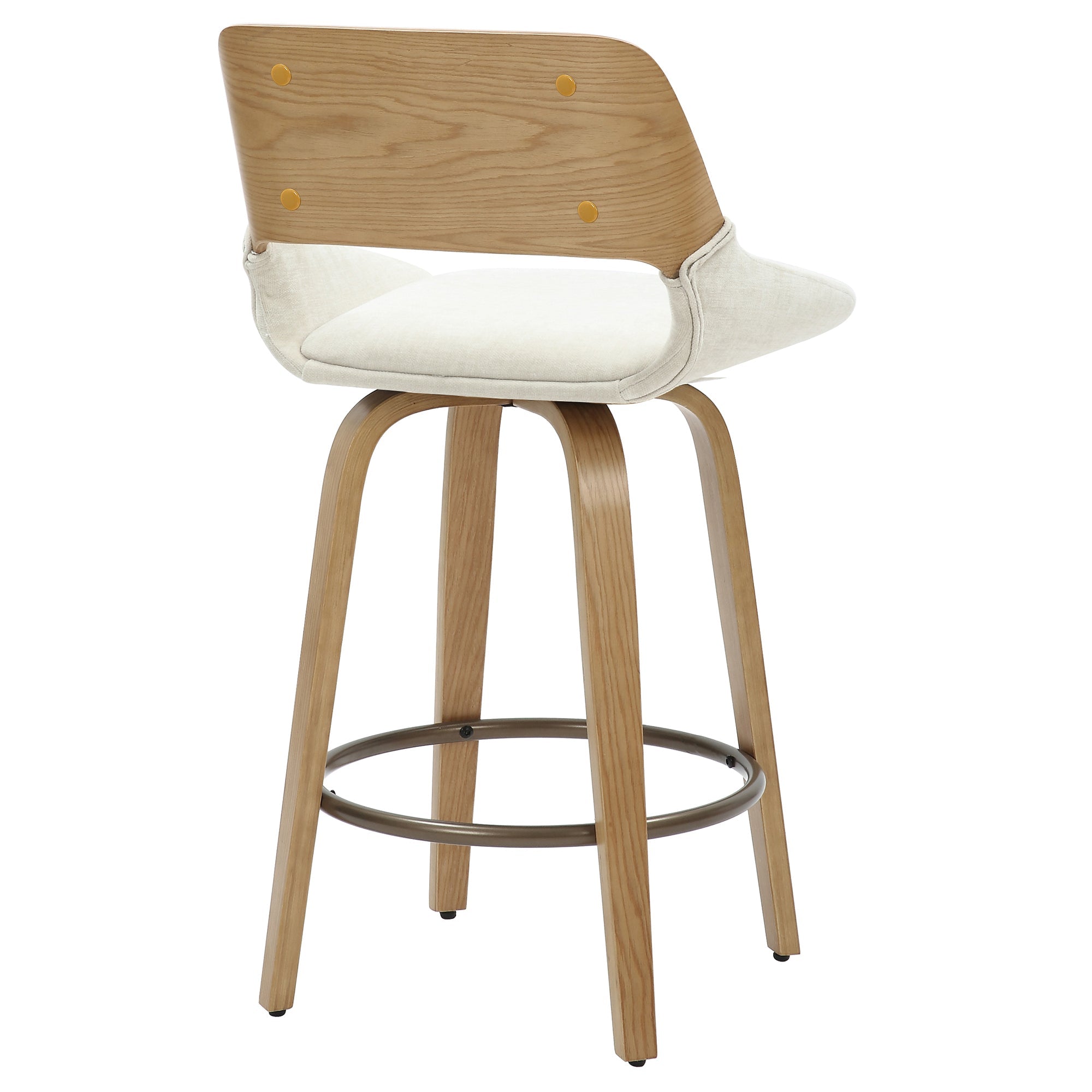 WorldwideHUDSON - 26' COUNTER STOOL - BEIGE FABRIC