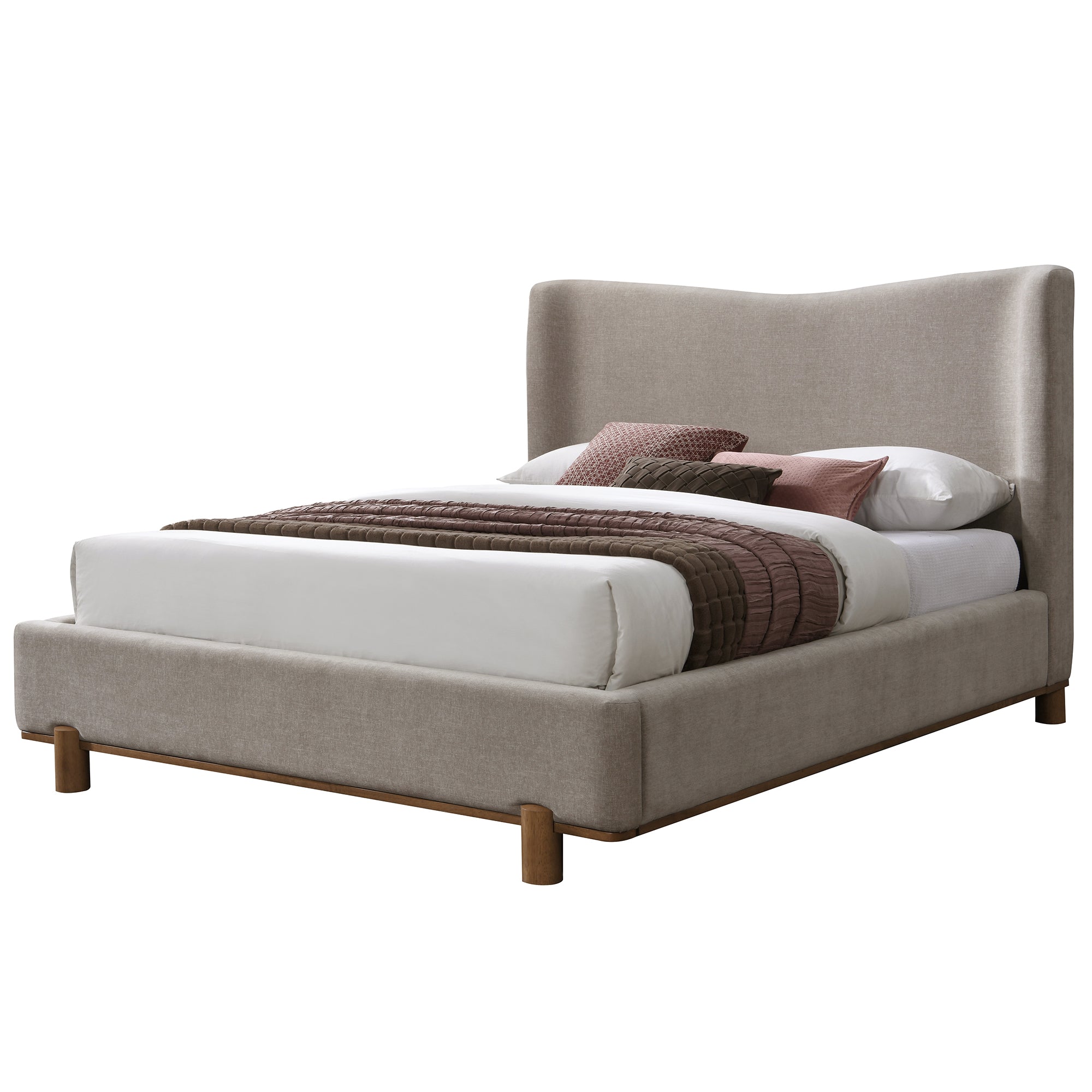 WorldwideISADORA - 60" PLATFORM BED - DARK BEIGE