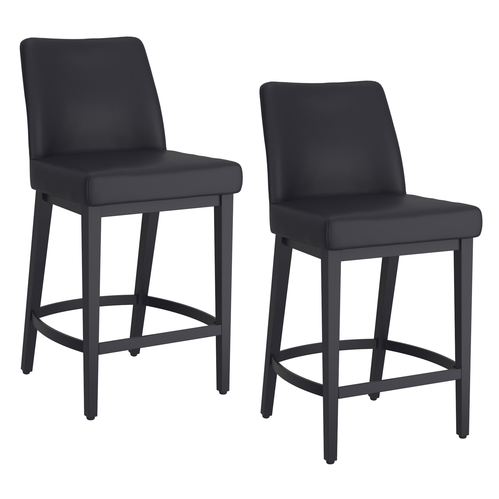 WorldwideJACE - 26'' COUNTER STOOL PU - BLACK_BLACK