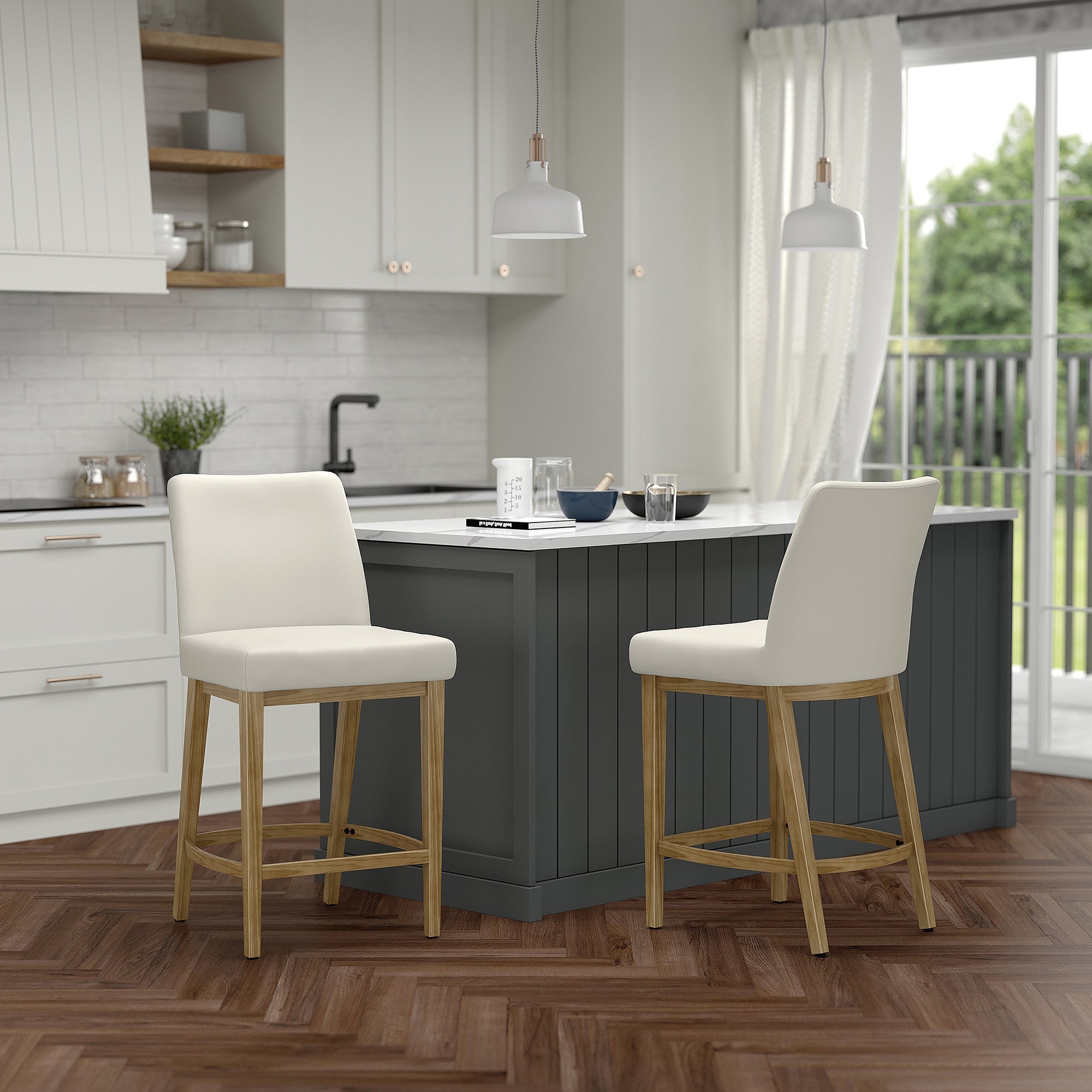 WorldwideJACE - 26'' COUNTER STOOLFABRIC - BEIGE_NATURAL