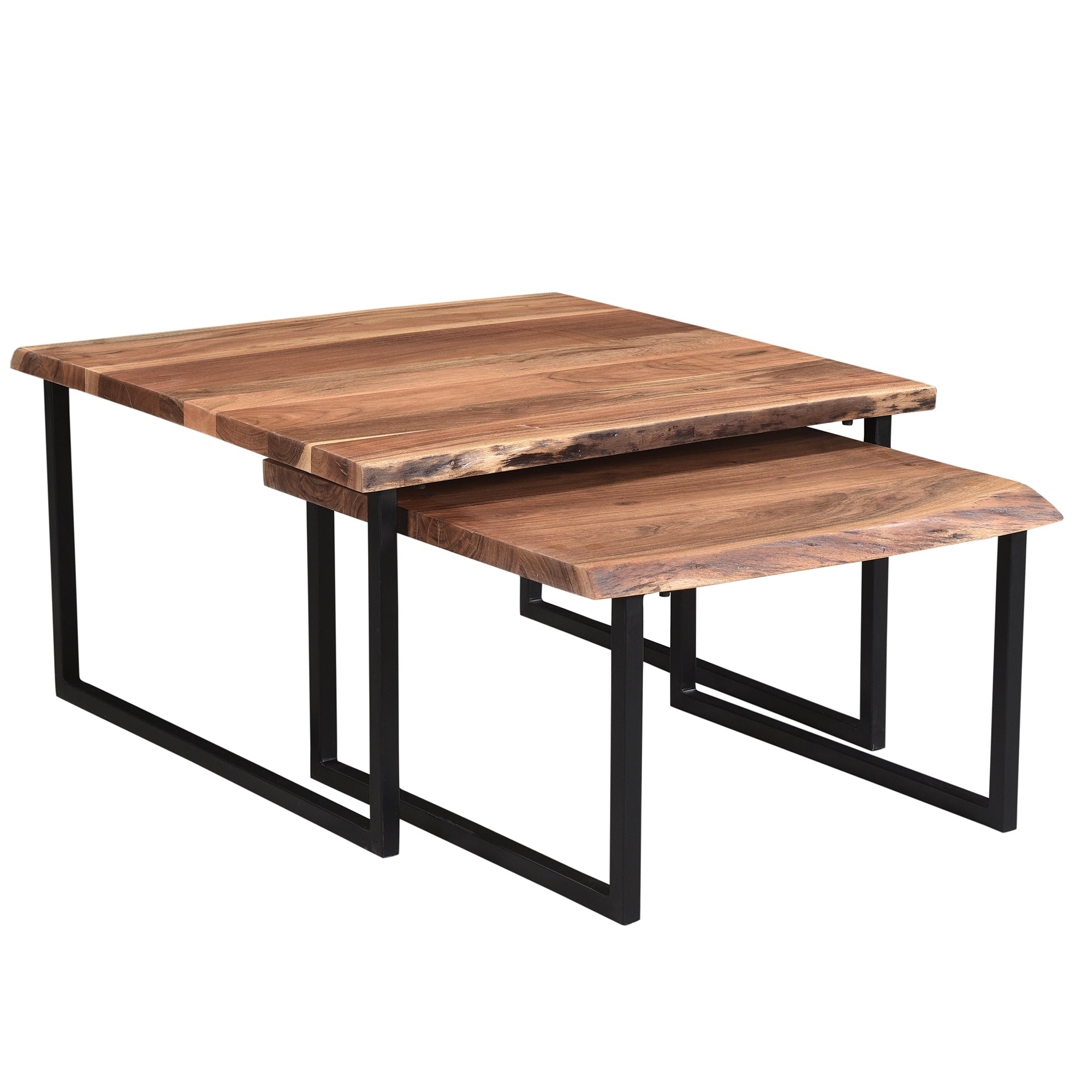 WorldwideJIVIN - 2PC COFFEE TABLE SET - NATURAL