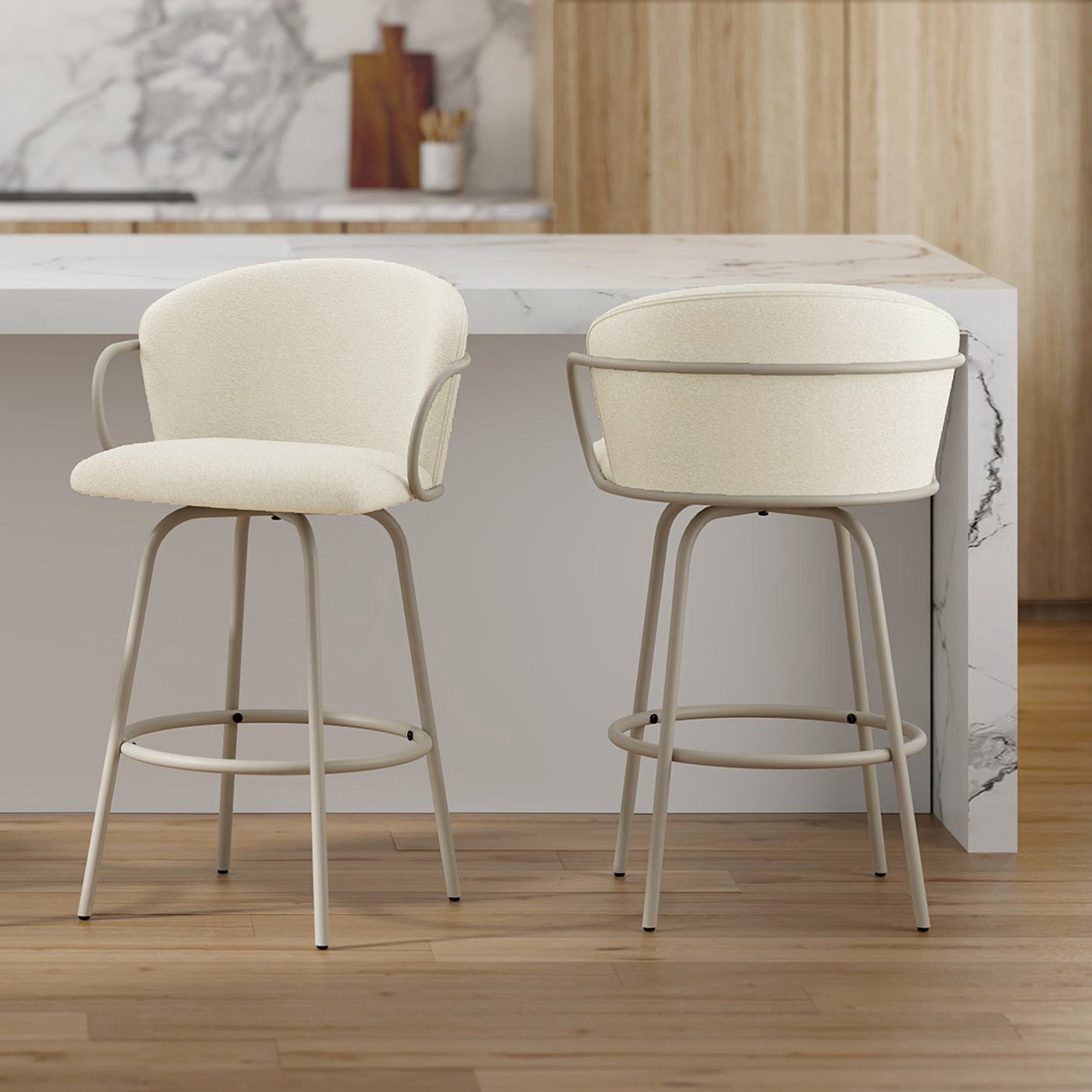 WorldwideKALANI - 26' COUNTER STOOL - BEIGE