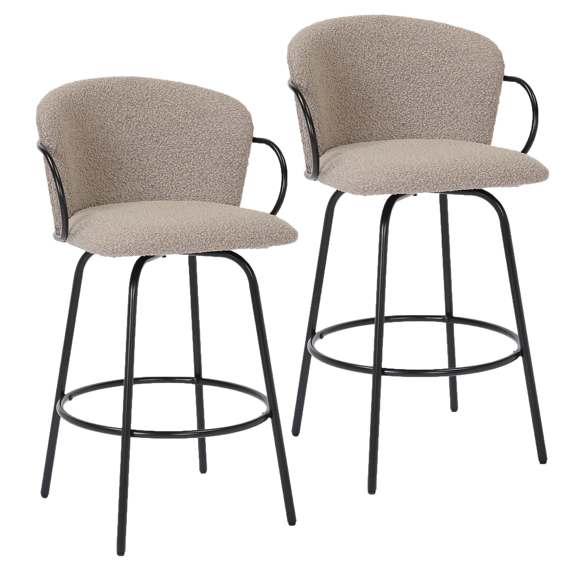 WorldwideKALANI - 26' COUNTER STOOL - WARM GREY