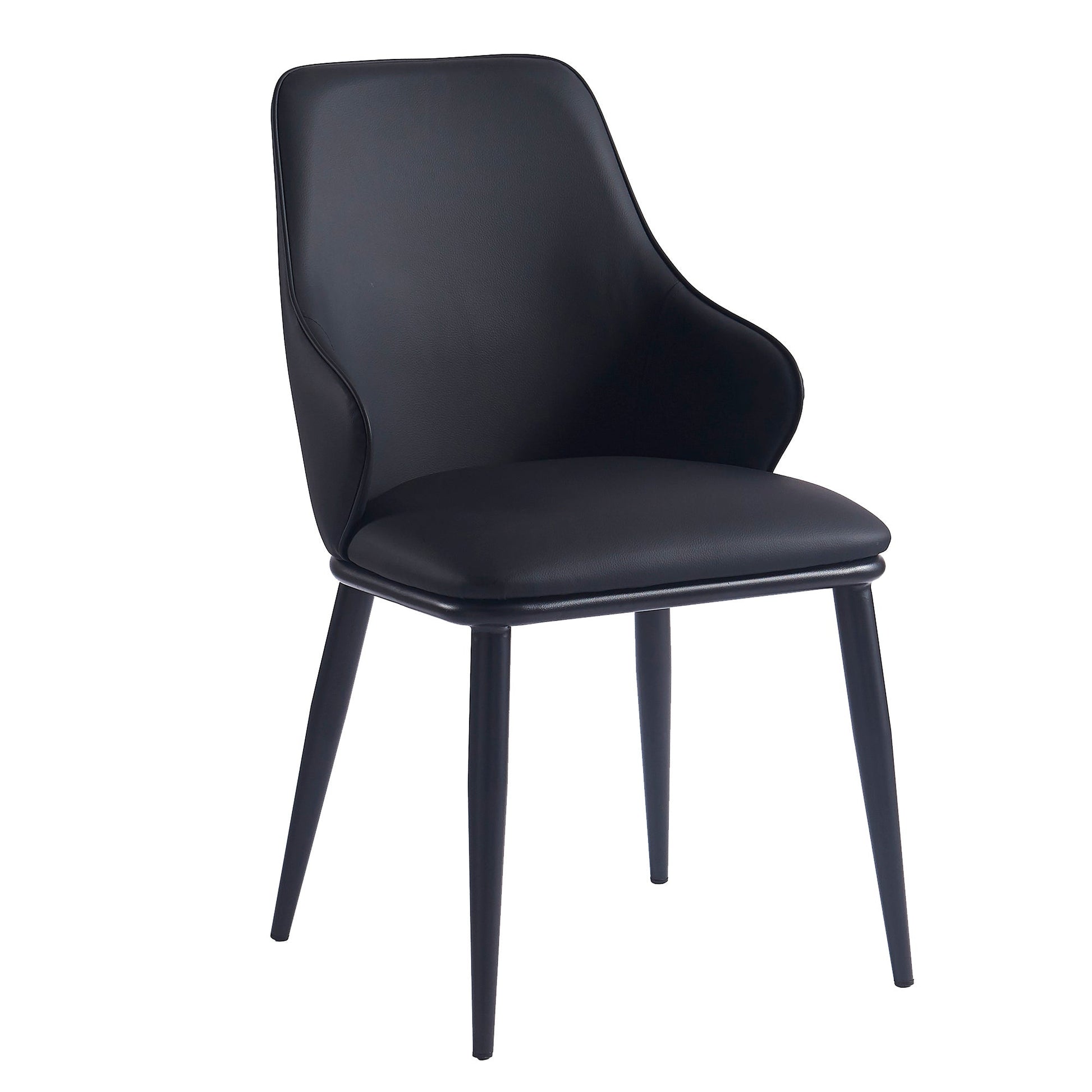 WorldwideKASH - SIDE CHAIR - BLACK PU