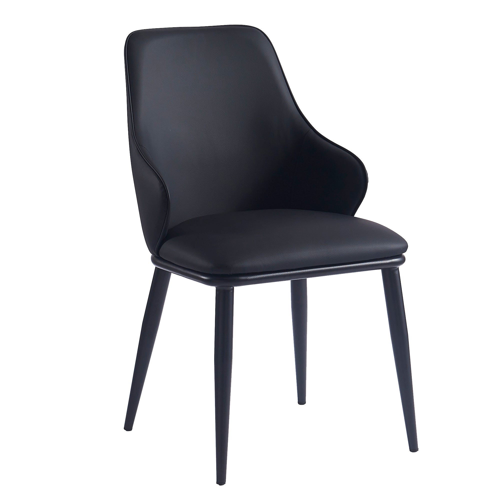 WorldwideKASH - SIDE CHAIR - BLACK PU