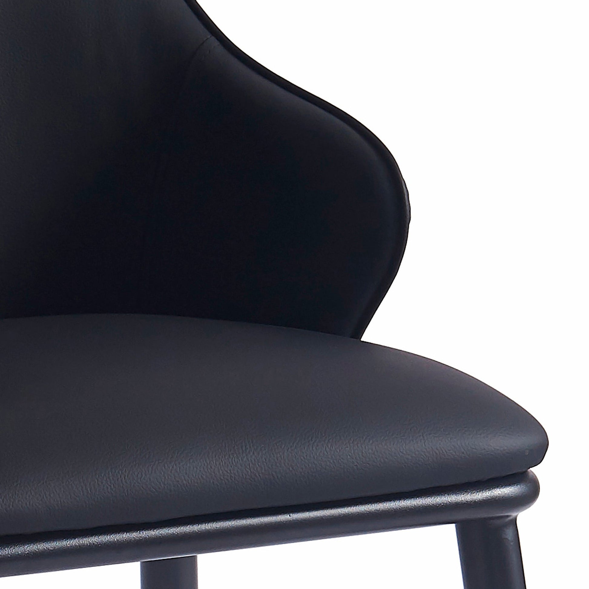 WorldwideKASH - SIDE CHAIR - BLACK PU