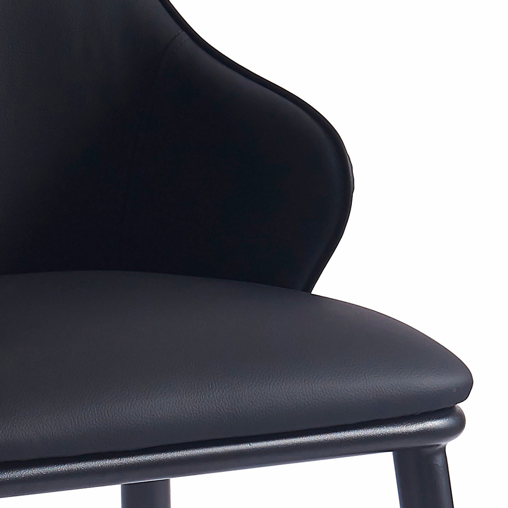 WorldwideKASH - SIDE CHAIR - BLACK PU