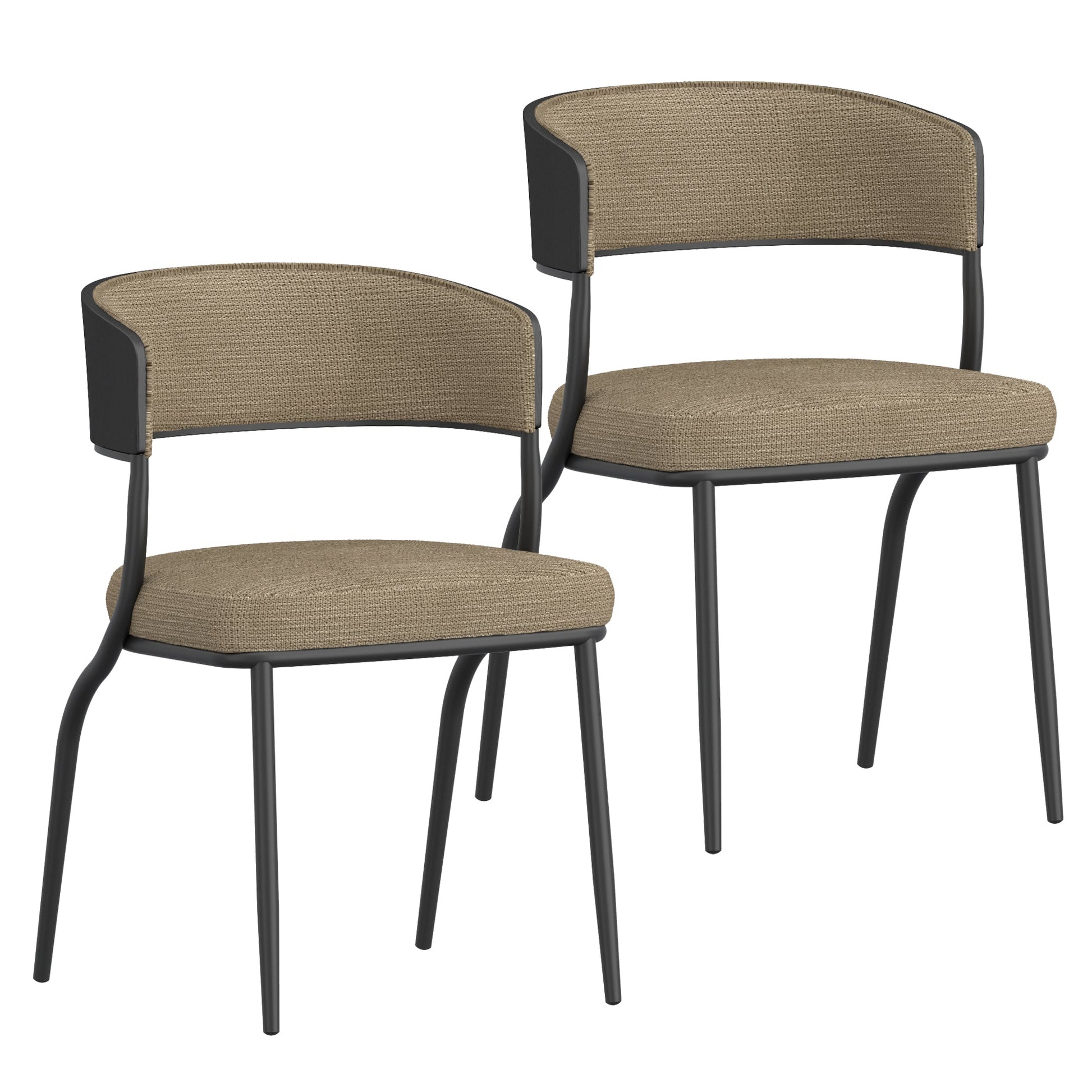 WorldwideKAZAN - DINING CHAIR - DARK BEIGE