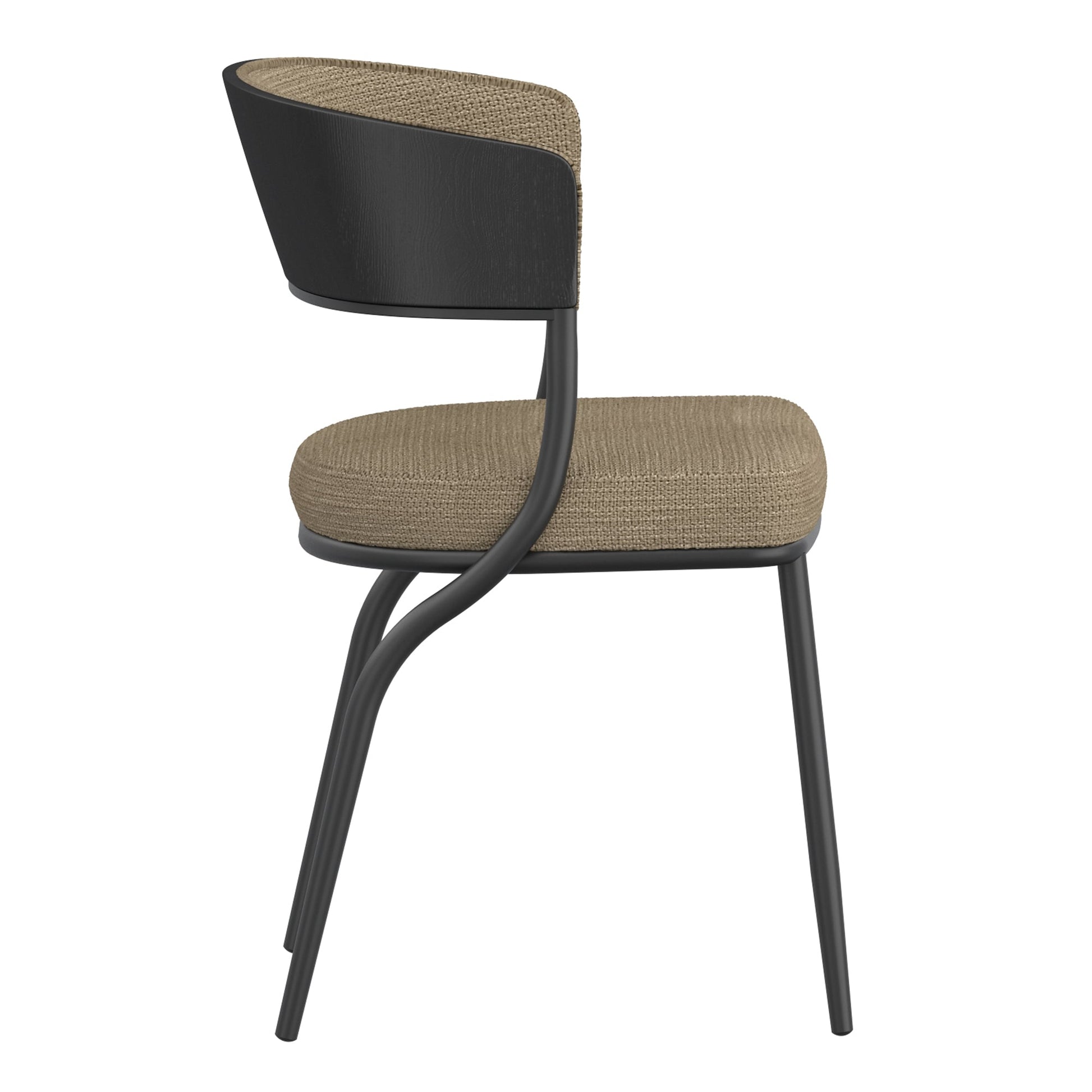 WorldwideKAZAN - DINING CHAIR - DARK BEIGE