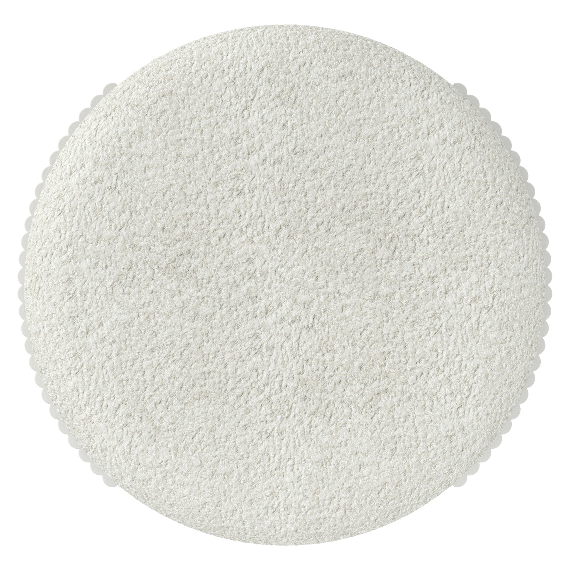 WorldwideKIRAZ - ROUND OTTOMAN - IVORY_WHITE