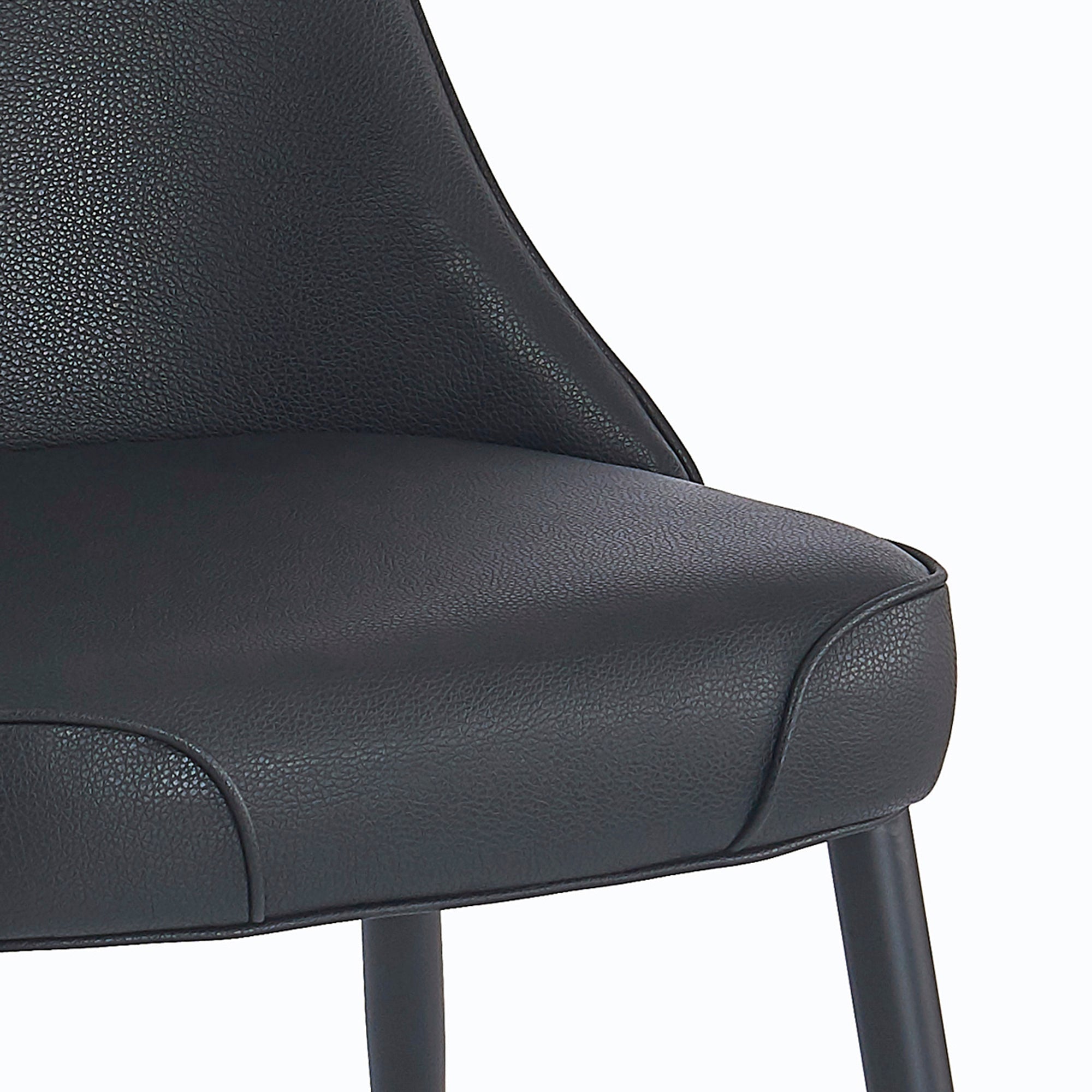 WorldwideKODA - SIDE CHAIR PU - BLACK