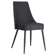 WorldwideKODA - SIDE CHAIR PU - BLACK
