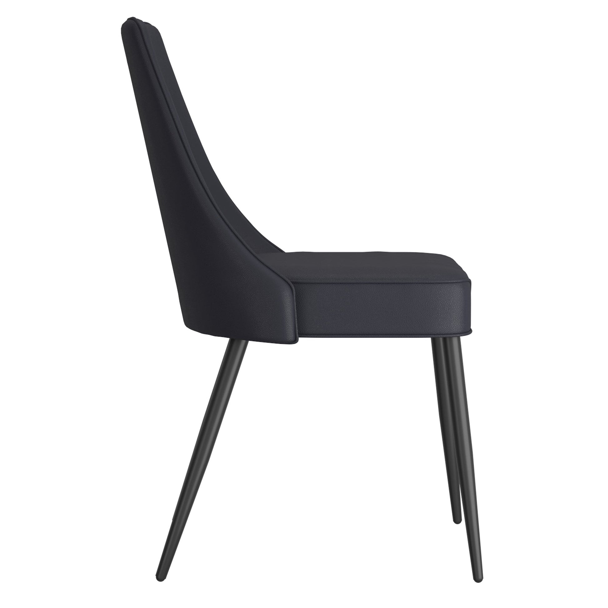 WorldwideKODA - SIDE CHAIR PU - BLACK