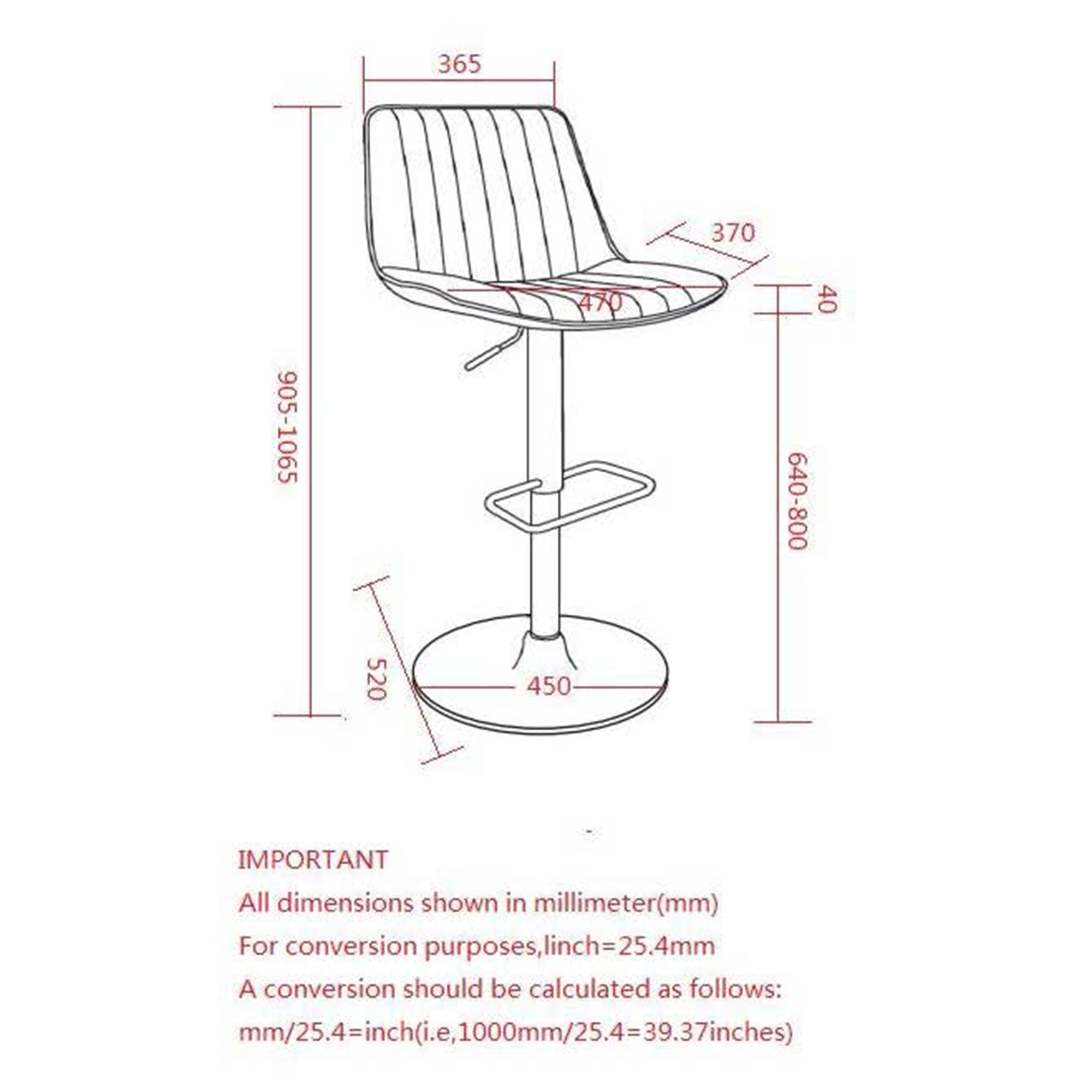 WorldwideKOSI - AIR LIFT STOOL - BLACK
