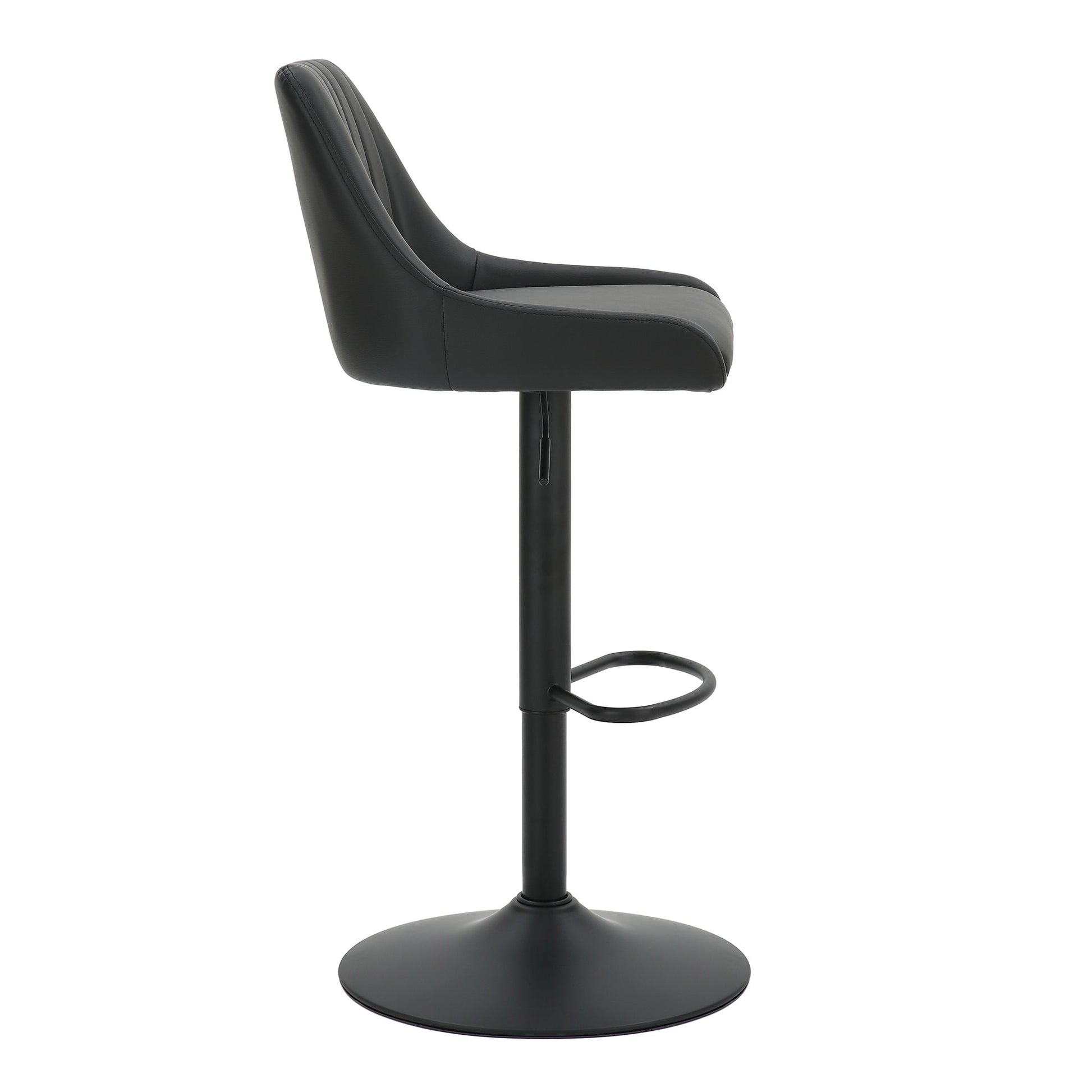 WorldwideKRON - AIR LIFT STOOL PU - BLACK