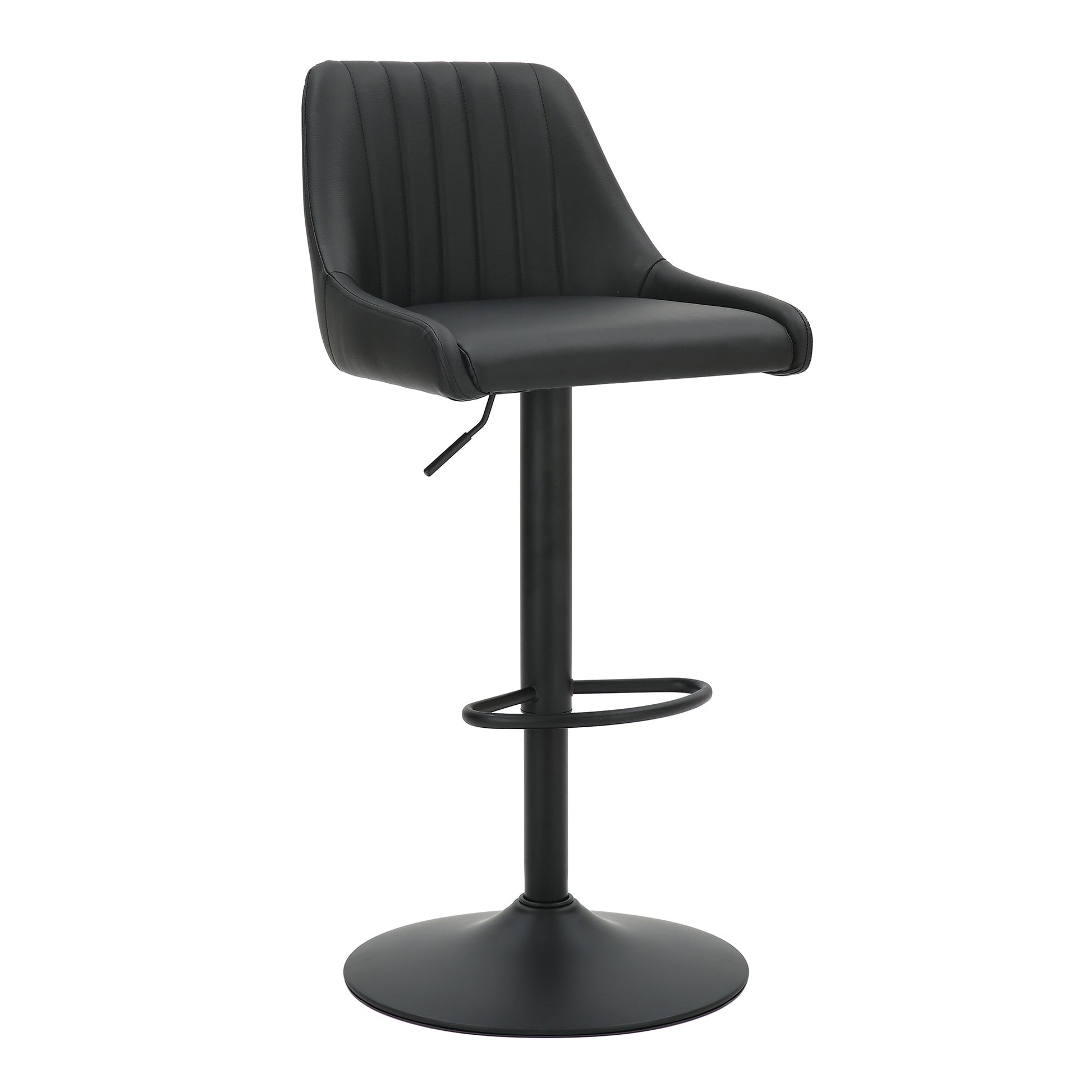 WorldwideKRON - AIR LIFT STOOL PU - BLACK