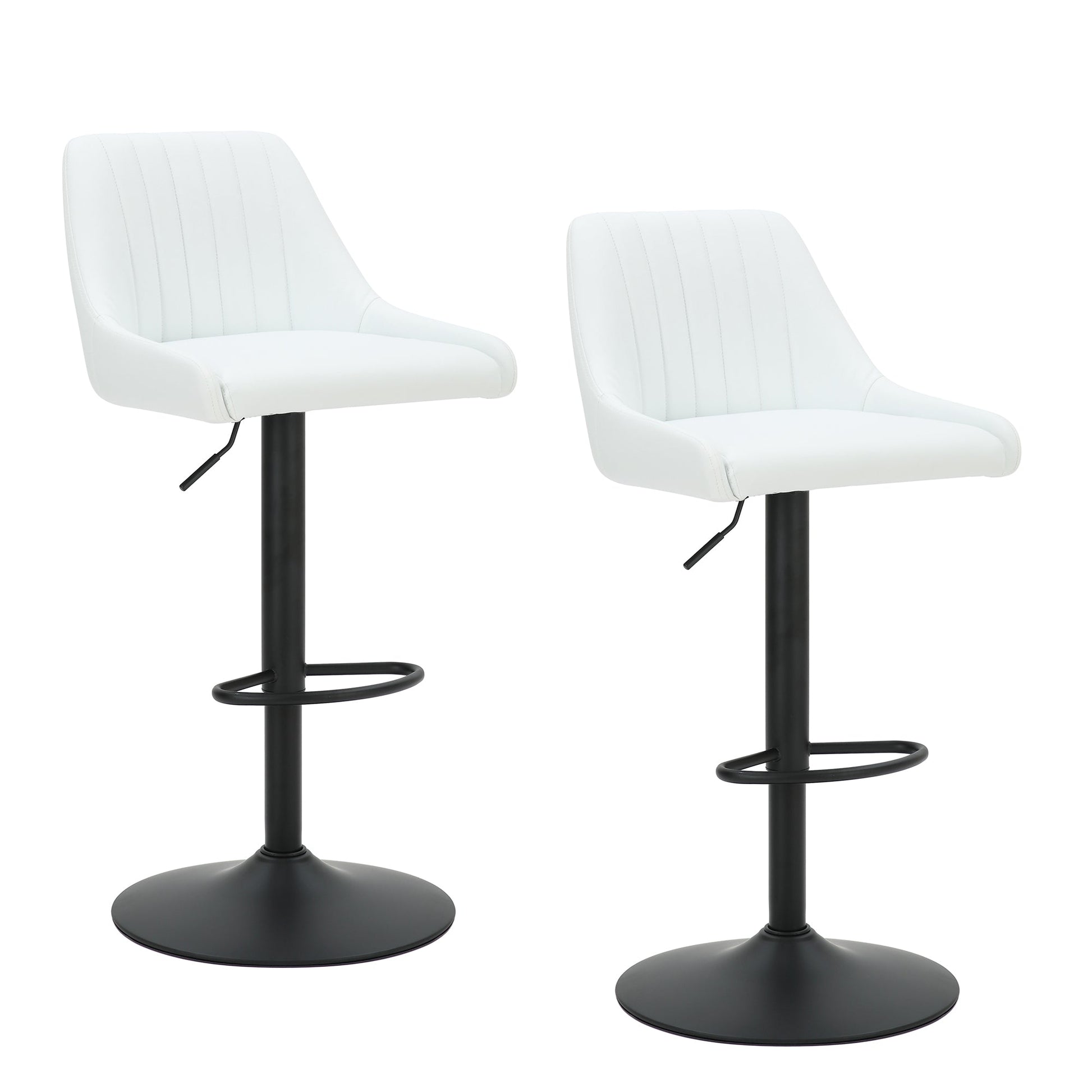 WorldwideKRON - AIR LIFT STOOL PU - WHITE