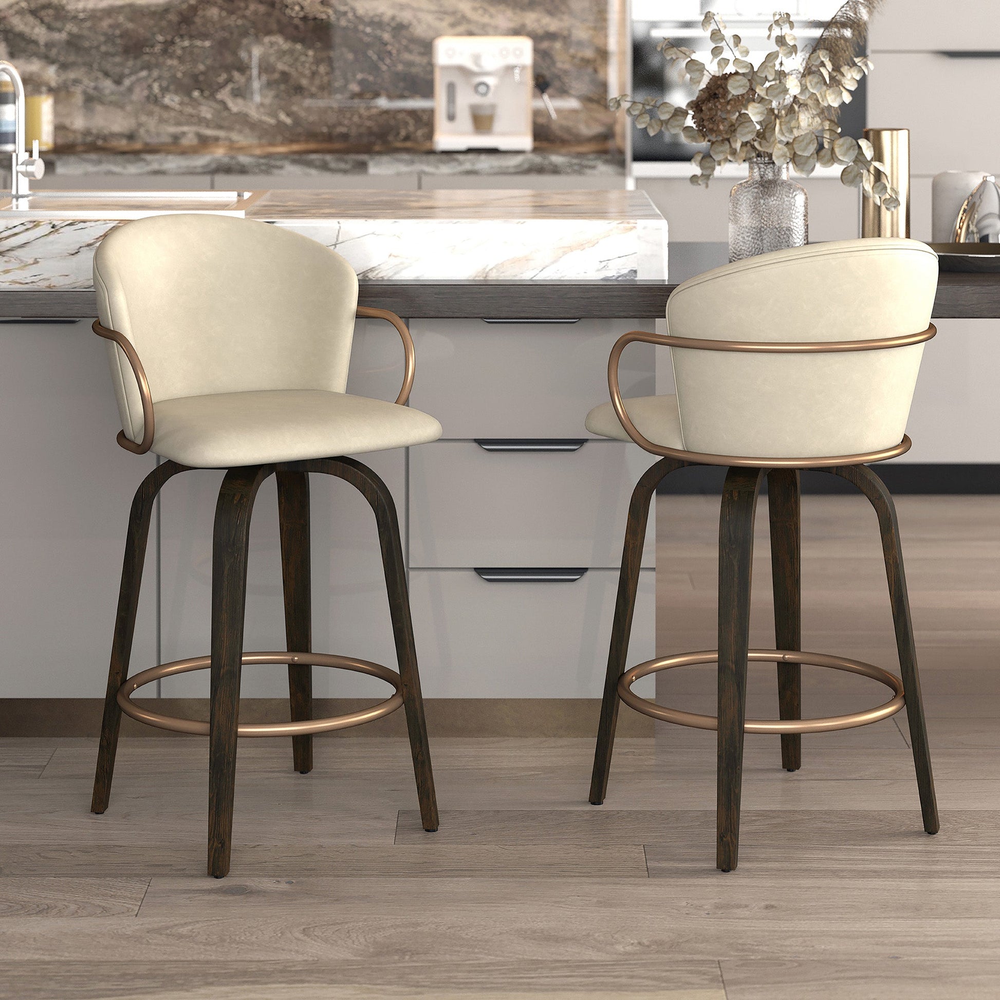 WorldwideLAWSON - 26'' COUNTER STOOL - IVORY