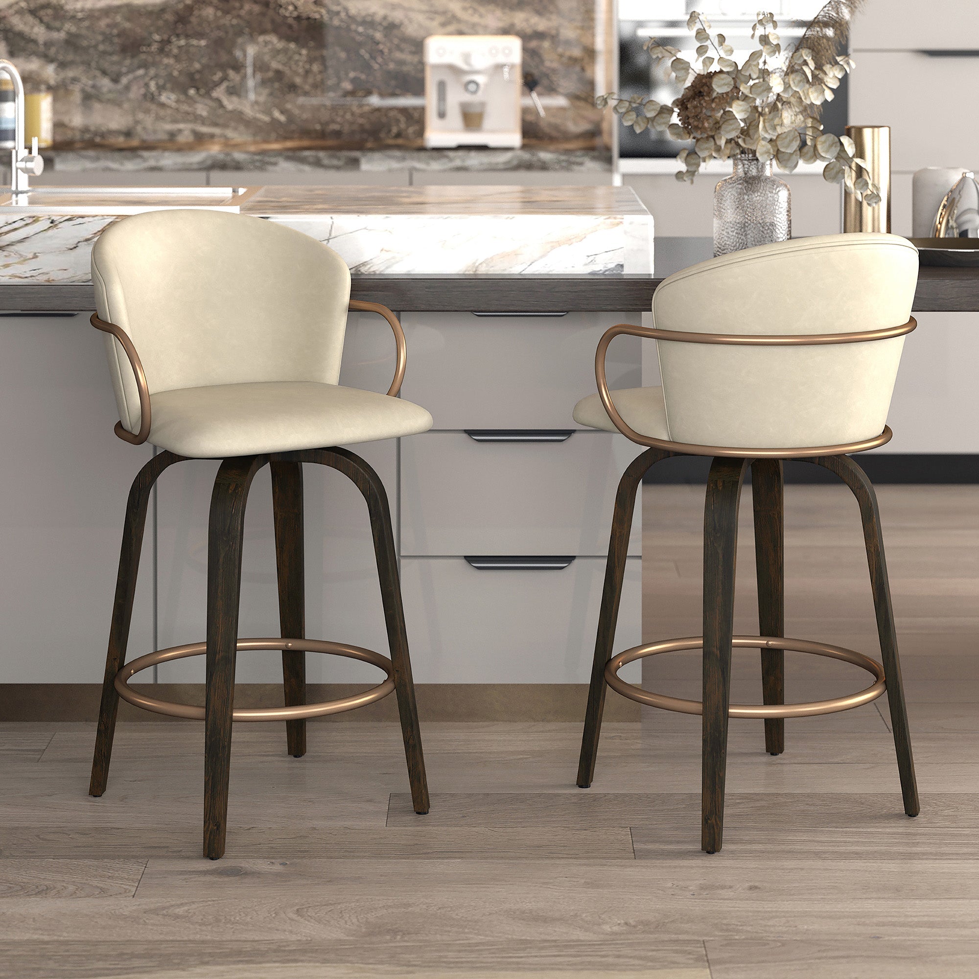 WorldwideLAWSON - 26'' COUNTER STOOL - IVORY