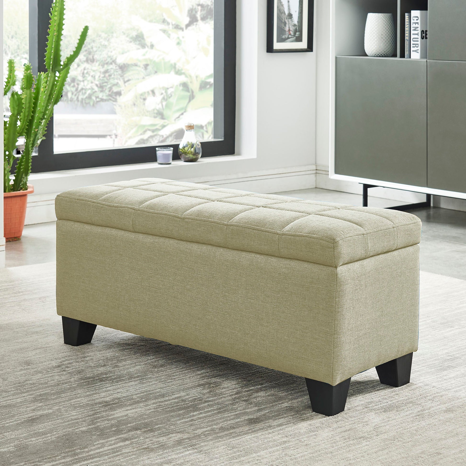 WorldwideLILA - STORAGE OTTOMAN - BEIGE