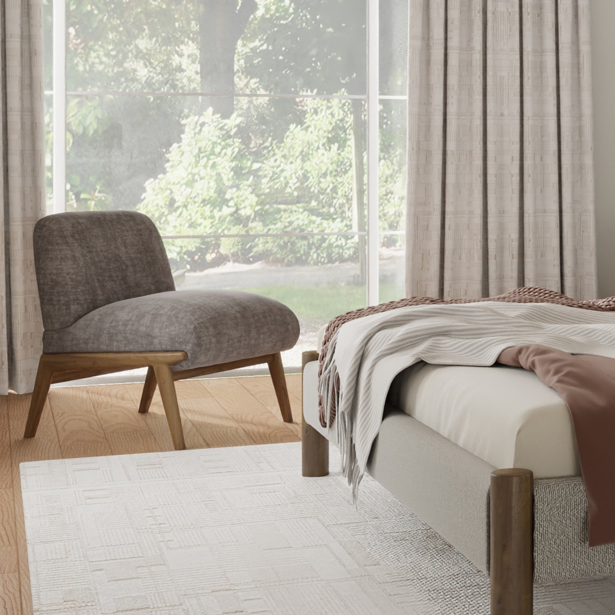 WorldwideLISSON - ACCENT CHAIR - DARK TAUPE