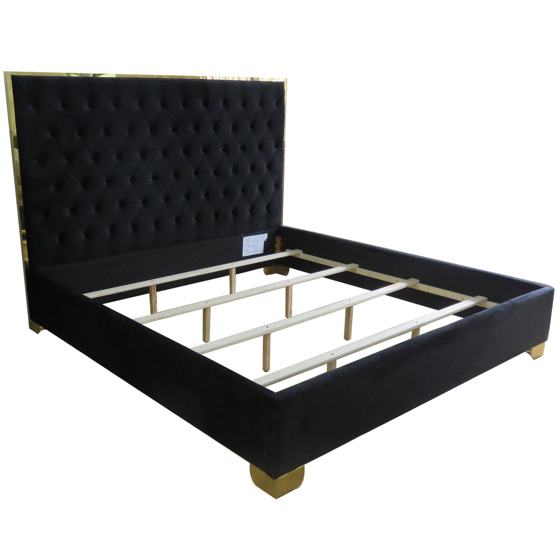 WorldwideLUCILLE - 78'' BED - BLACK/GOLD