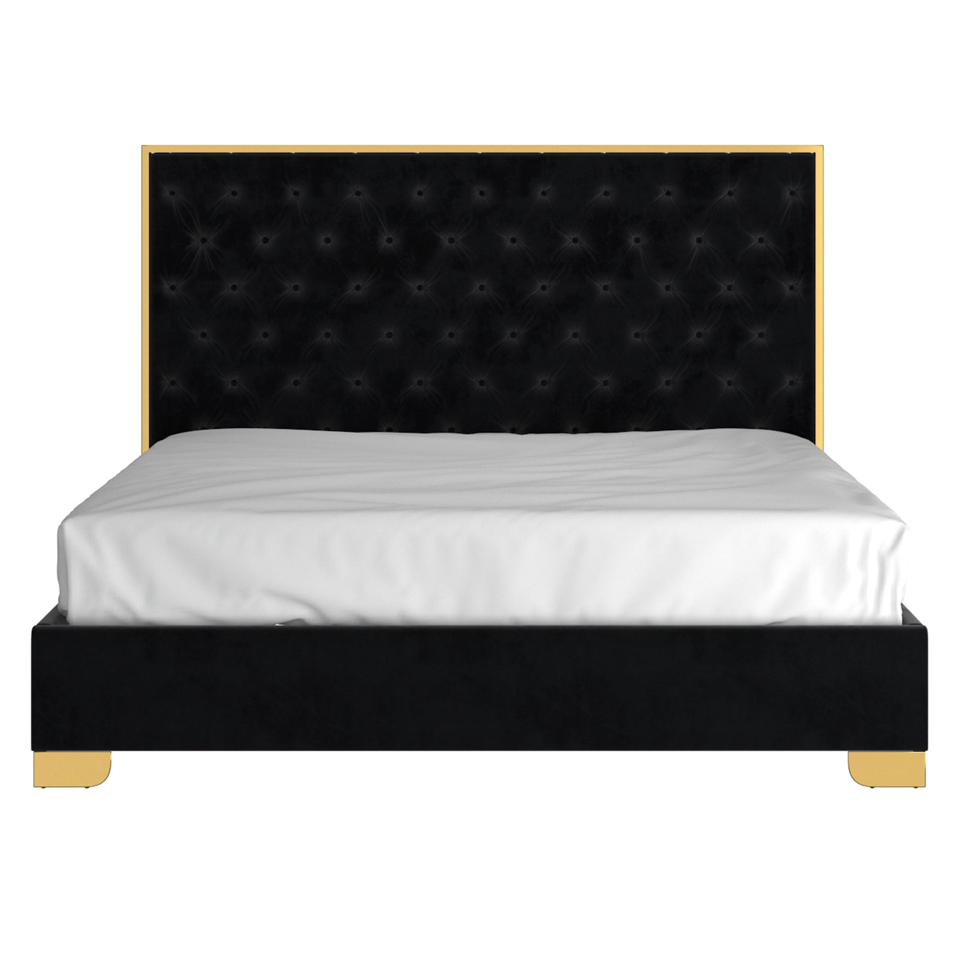 WorldwideLUCILLE - 78'' BED - BLACK/GOLD