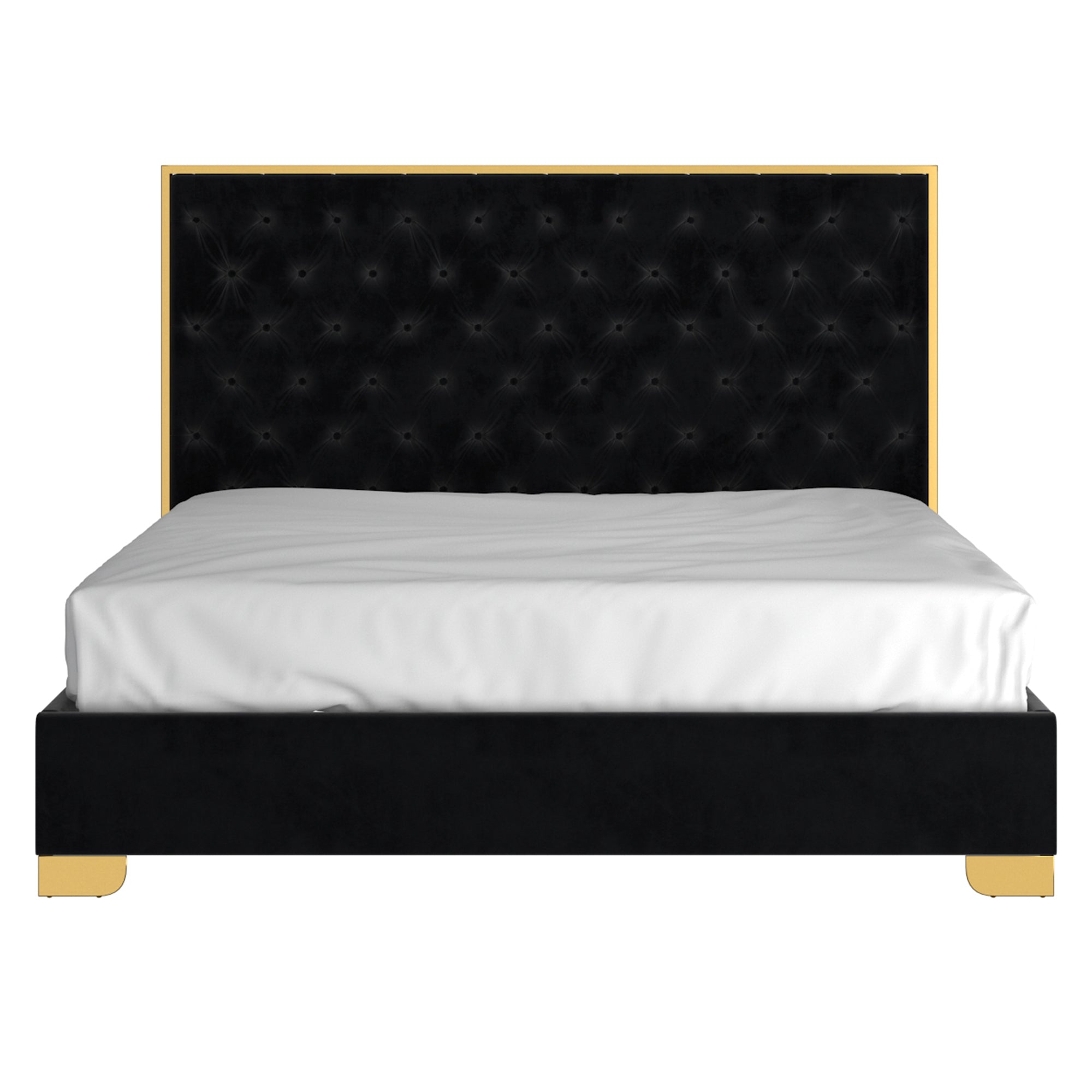 WorldwideLUCILLE - 78'' BED - BLACK/GOLD