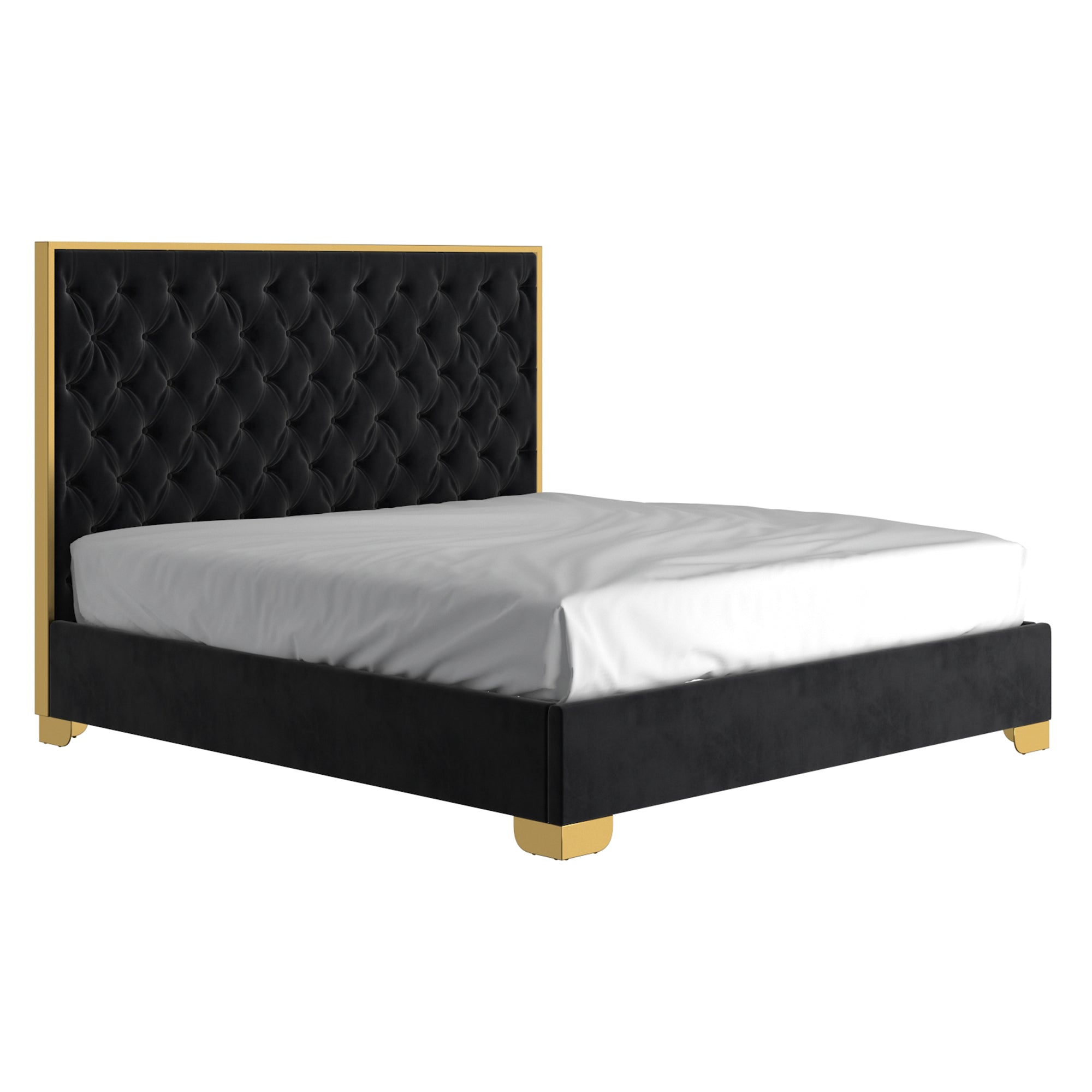 WorldwideLUCILLE - 78'' BED - BLACK/GOLD