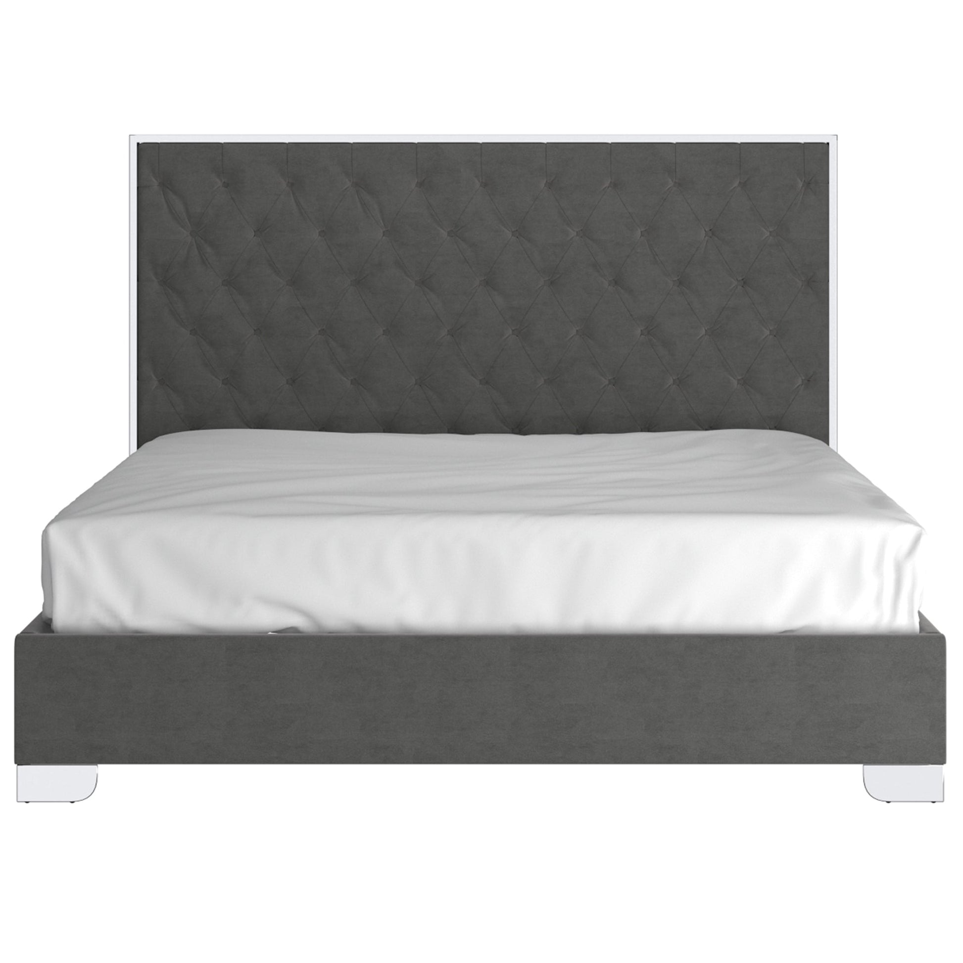 WorldwideLUCILLE - 78'' BED - GREY/SILVER