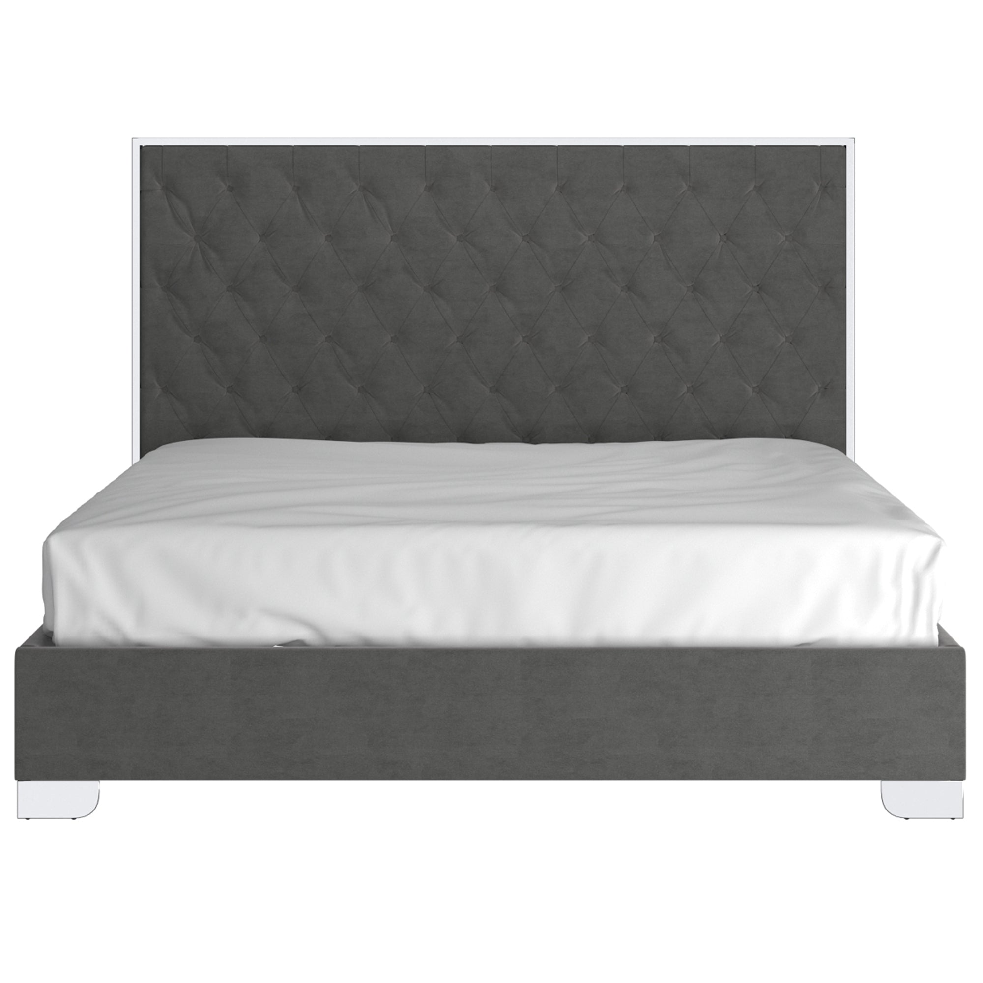 WorldwideLUCILLE - 78'' BED - GREY/SILVER