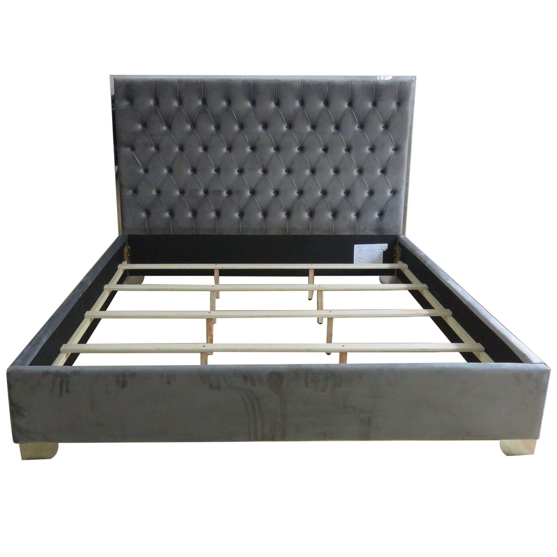 WorldwideLUCILLE - 78'' BED - GREY/SILVER