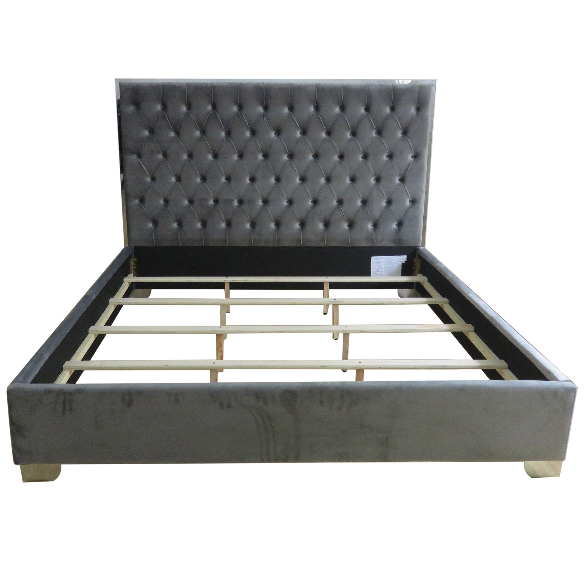 WorldwideLUCILLE - 78'' BED - GREY/SILVER