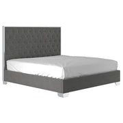 WorldwideLUCILLE - 78'' BED - GREY/SILVER