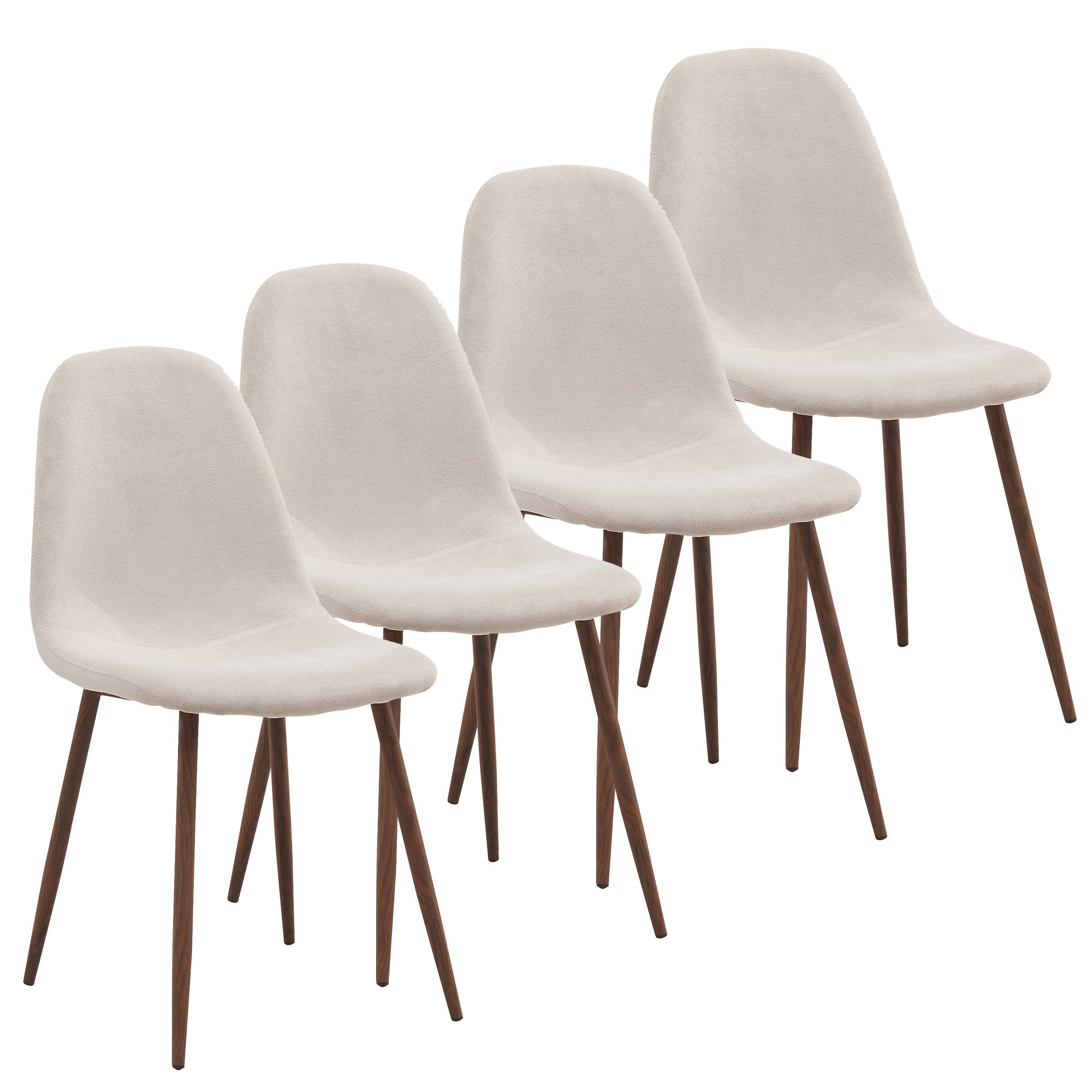 WorldwideLYNA - SIDE CHAIR FABRIC - BEIGE